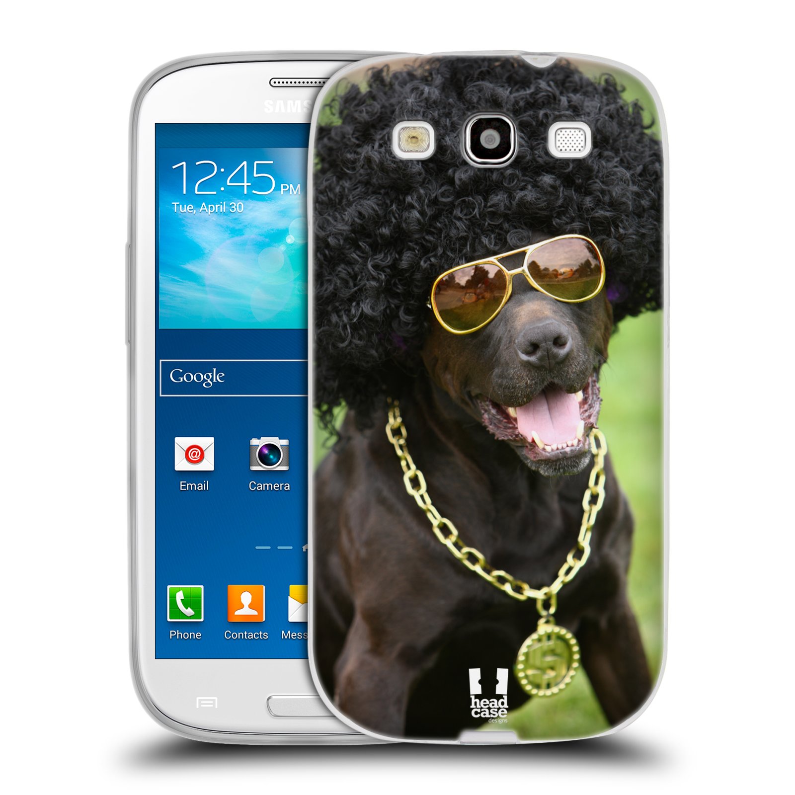 HEAD CASE silikonový obal na mobil Samsung Galaxy S3 i9300 vzor Legrační zvířátka pejsek boháč