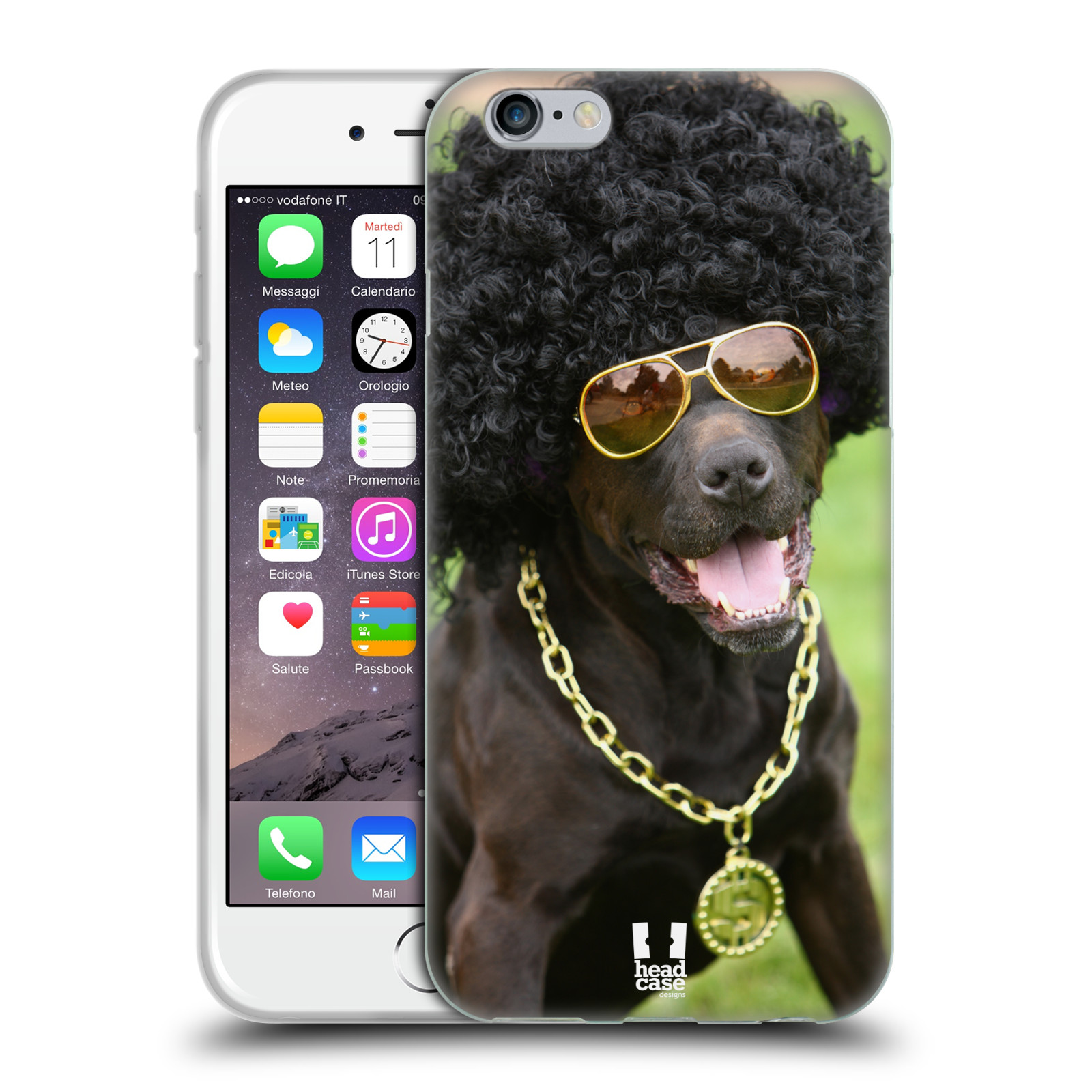 HEAD CASE silikonový obal na mobil Apple Iphone 6/6S vzor Legrační zvířátka pejsek boháč