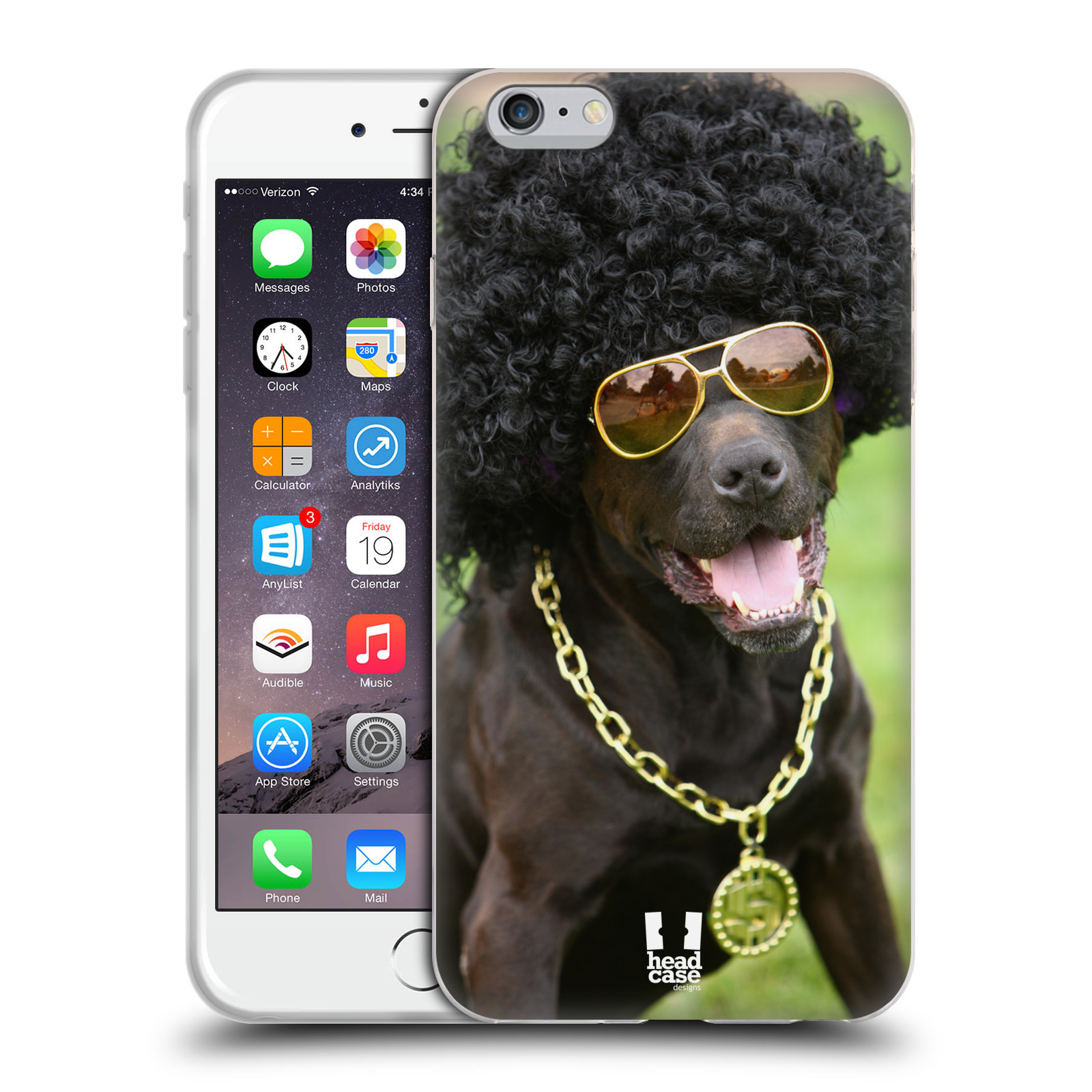 HEAD CASE silikonový obal na mobil Apple Iphone 6 PLUS/ 6S PLUS vzor Legrační zvířátka pejsek boháč