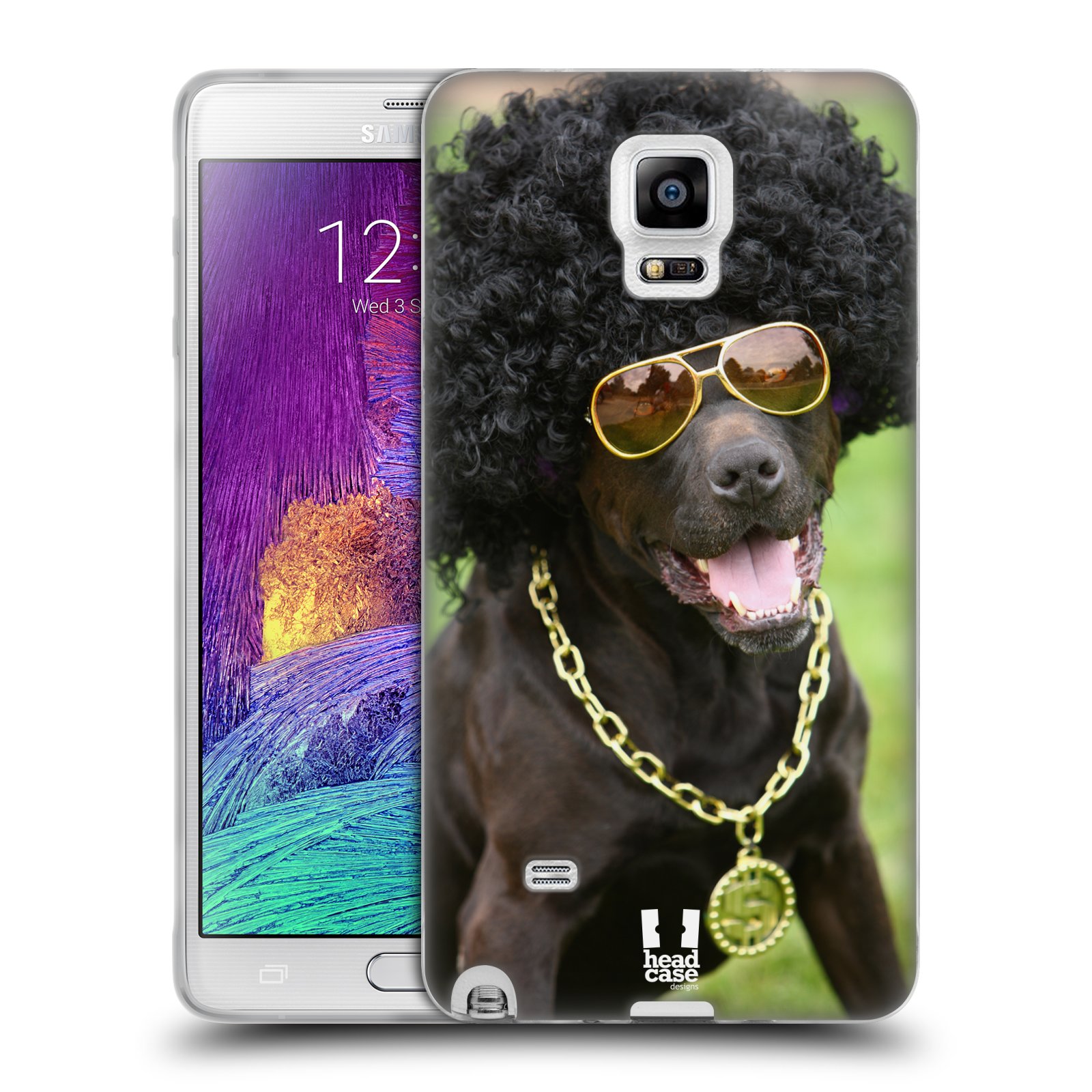 HEAD CASE silikonový obal na mobil Samsung Galaxy Note 4 (N910) vzor Legrační zvířátka pejsek boháč