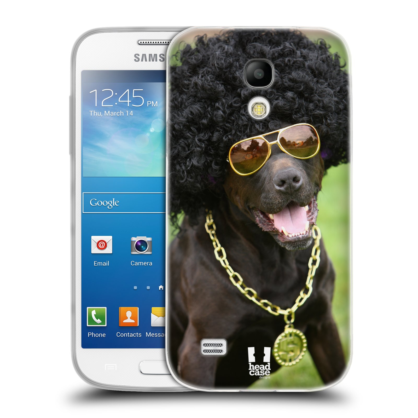 HEAD CASE silikonový obal na mobil Samsung Galaxy S4 MINI vzor Legrační zvířátka pejsek boháč
