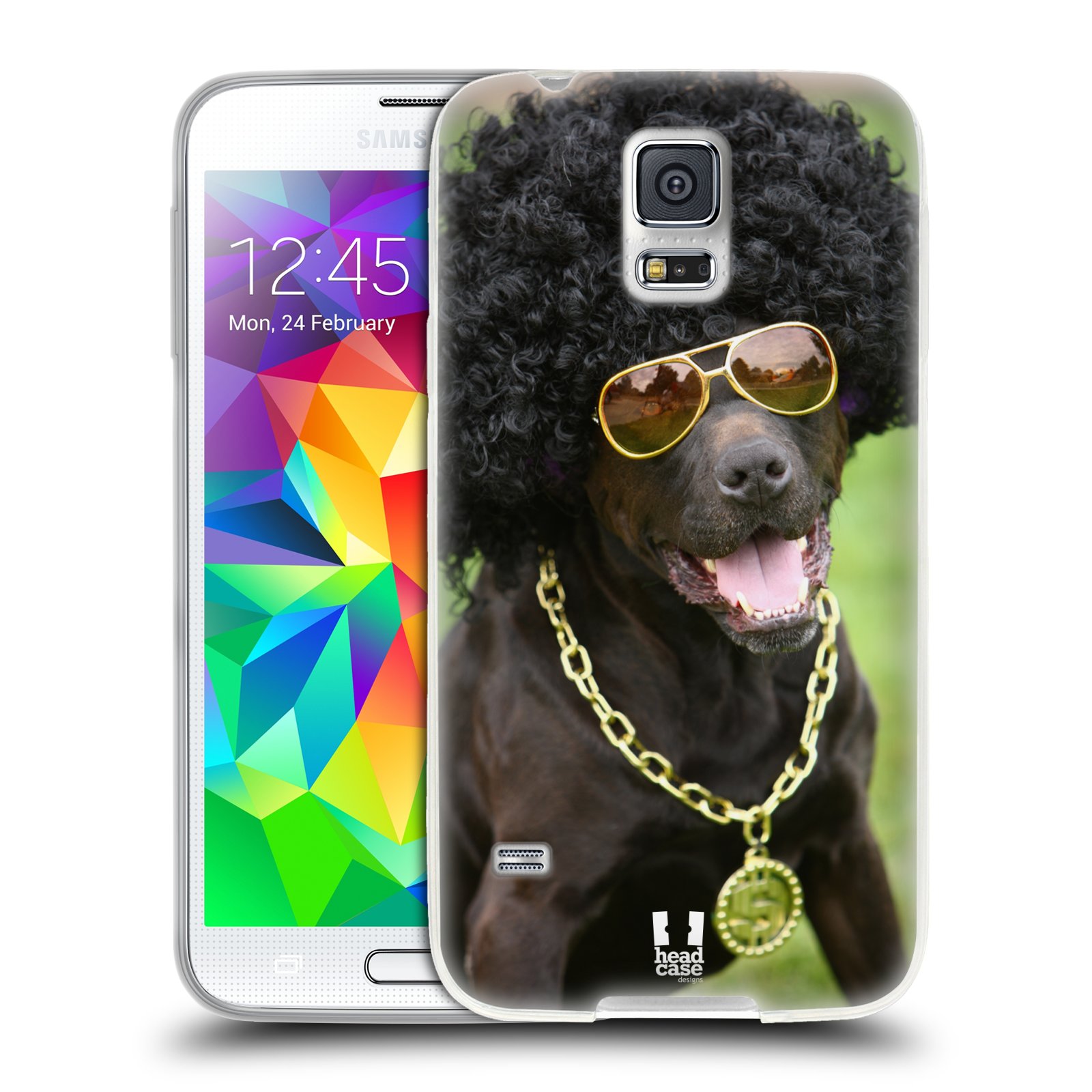 HEAD CASE silikonový obal na mobil Samsung Galaxy S5/S5 NEO vzor Legrační zvířátka pejsek boháč