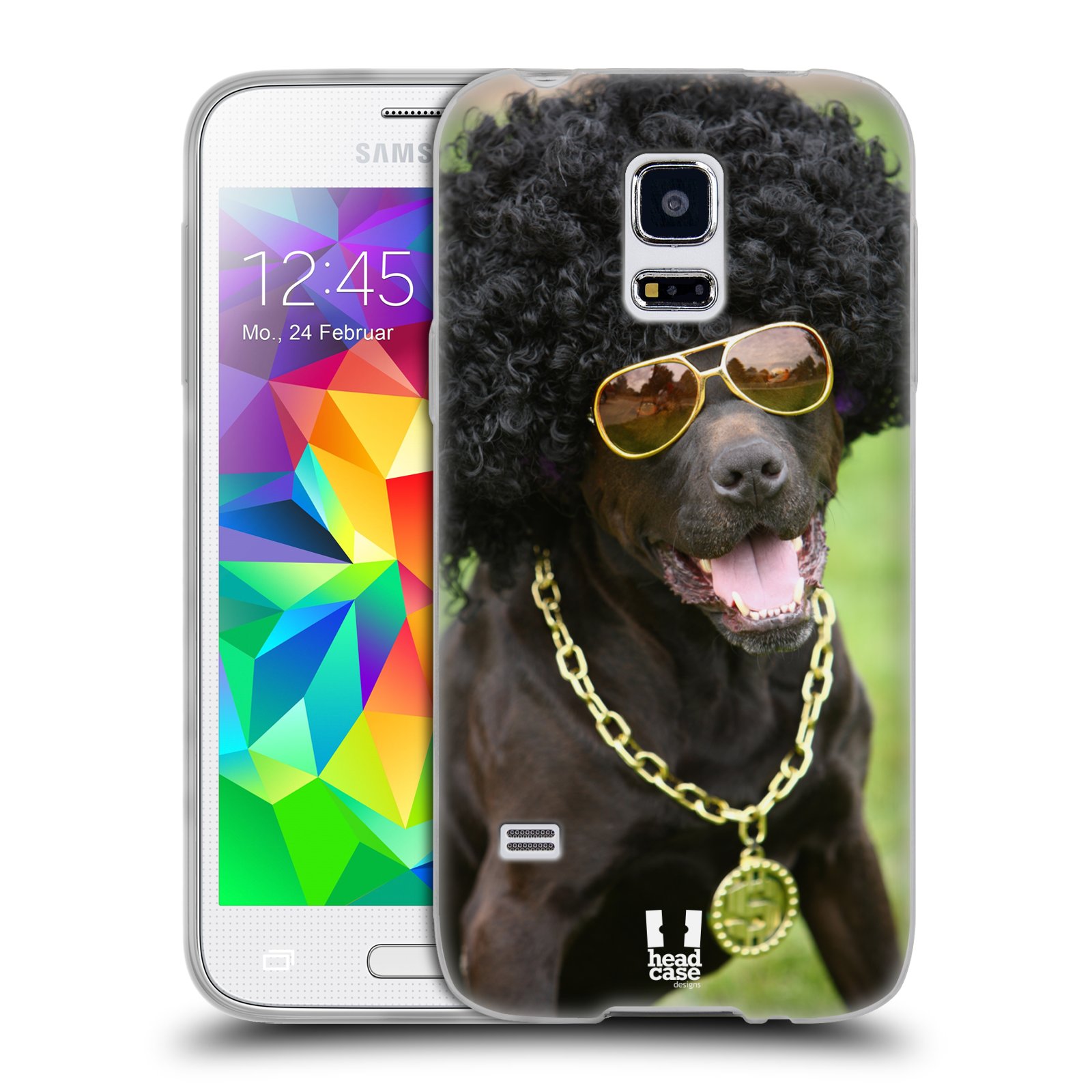 HEAD CASE silikonový obal na mobil Samsung Galaxy S5 MINI vzor Legrační zvířátka pejsek boháč
