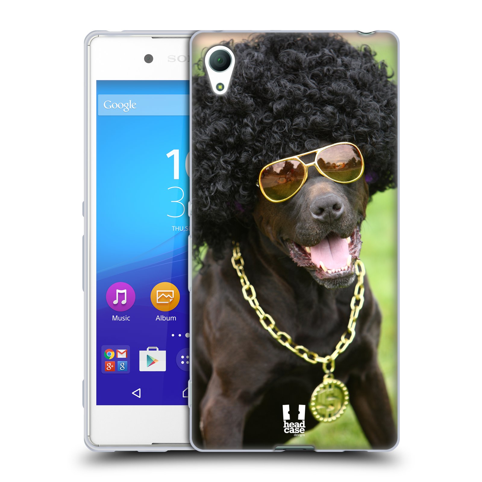 HEAD CASE silikonový obal na mobil Sony Xperia Z3 + (PLUS) vzor Legrační zvířátka pejsek boháč