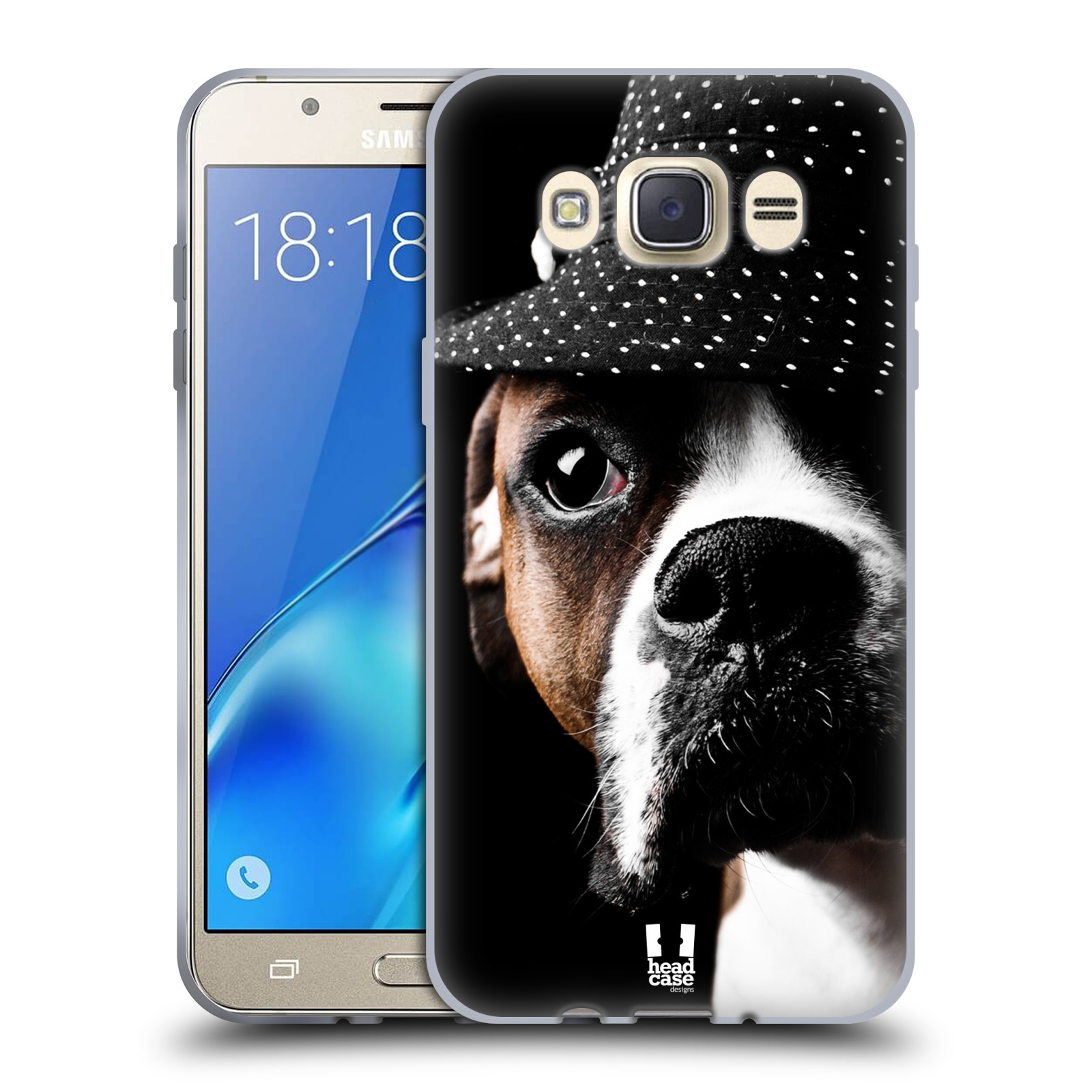 HEAD CASE silikonový obal, kryt na mobil Samsung Galaxy J7 2016 (J710, J710F) vzor Legrační zvířátka pejsek frajer