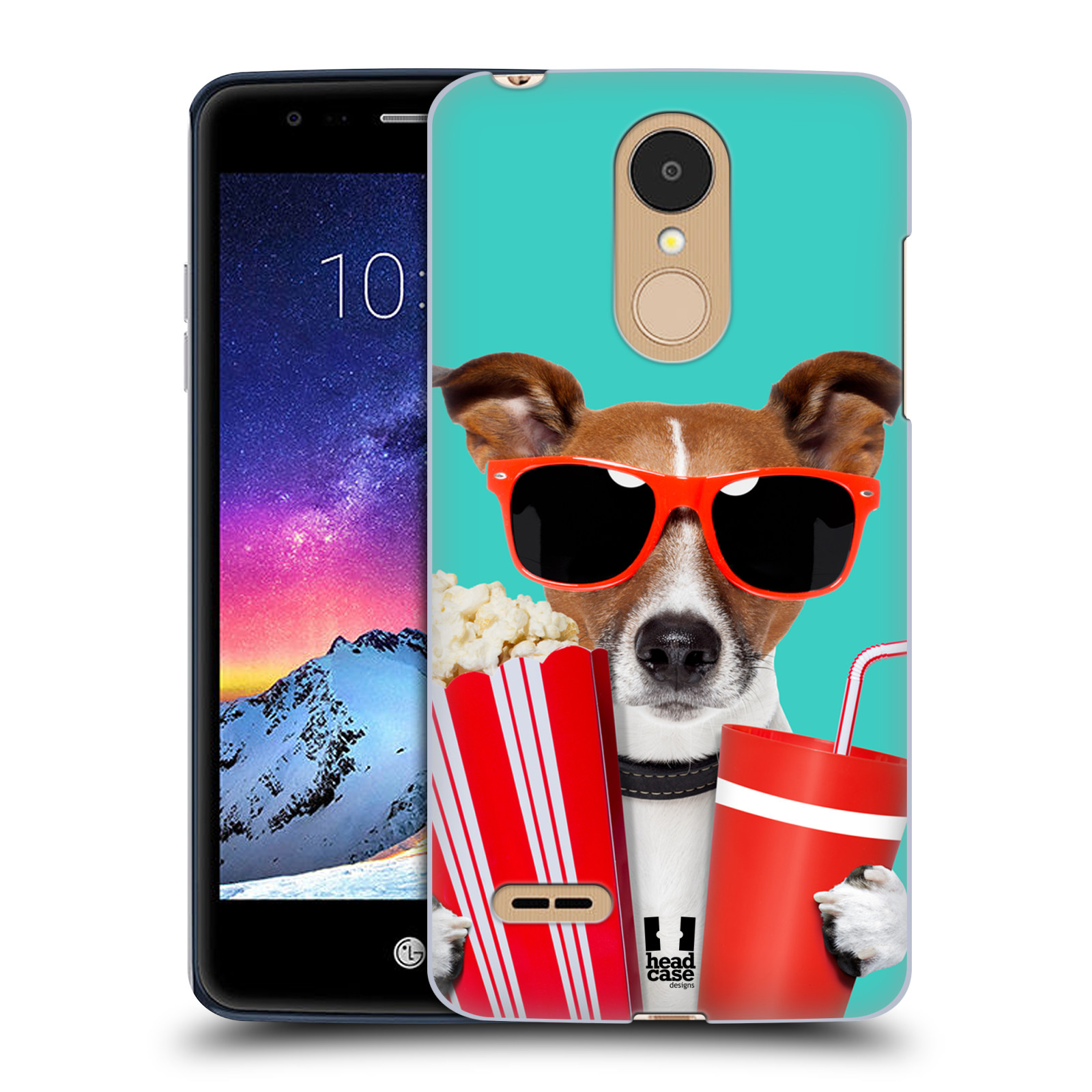 HEAD CASE plastový obal na mobil LG K9 / K8 2018 vzor Legrační zvířátka pejsek v kině s popkornem