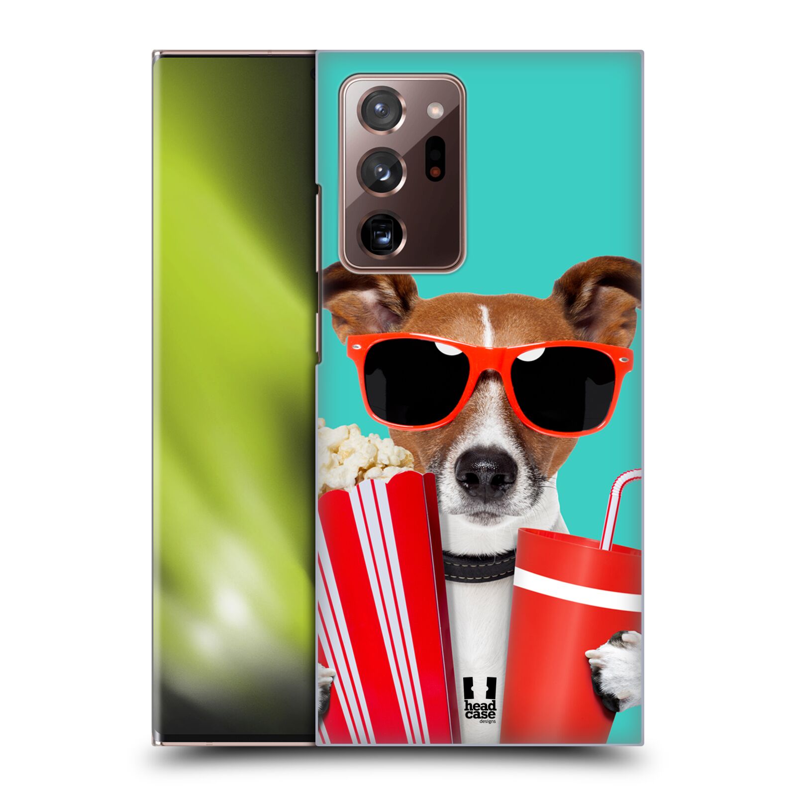Plastový obal HEAD CASE na mobil Samsung Galaxy Note 20 ULTRA vzor Legrační zvířátka pejsek v kině s popkornem