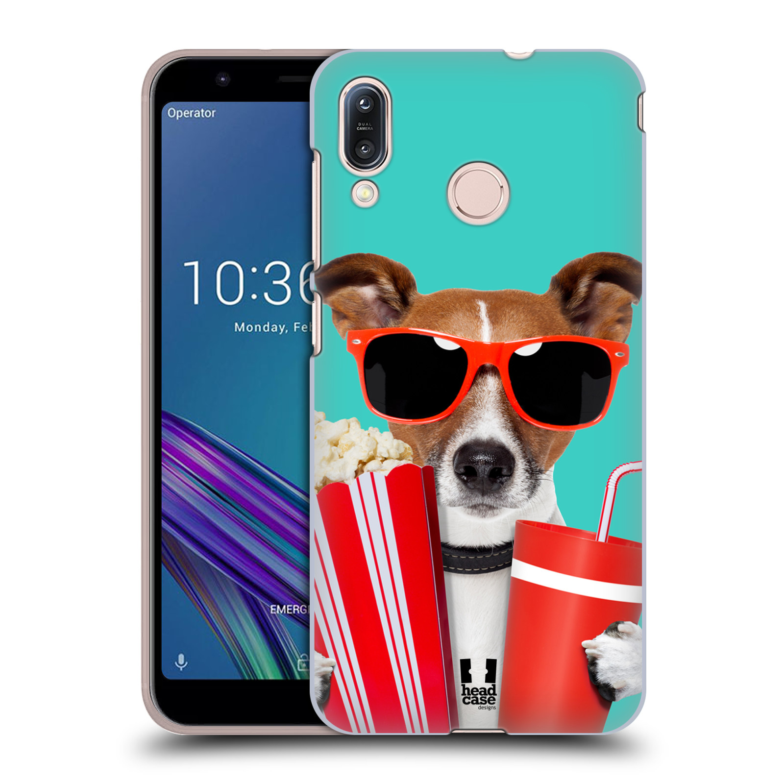 Pouzdro na mobil Asus Zenfone Max M1 (ZB555KL) - HEAD CASE - vzor Legrační zvířátka pejsek v kině s popkornem