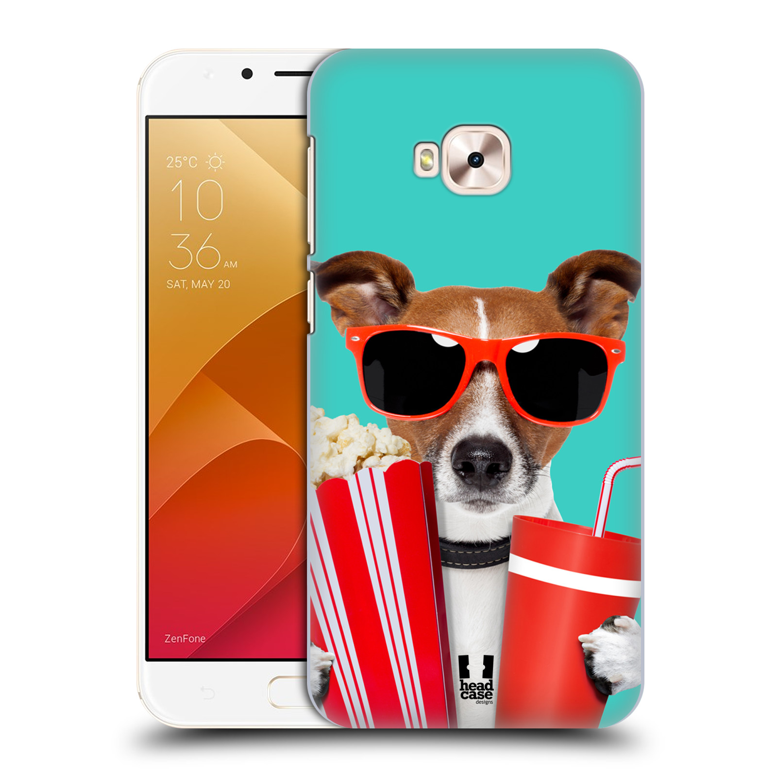 HEAD CASE plastový obal na mobil Asus Zenfone 4 Selfie Pro ZD552KL vzor Legrační zvířátka pejsek v kině s popkornem