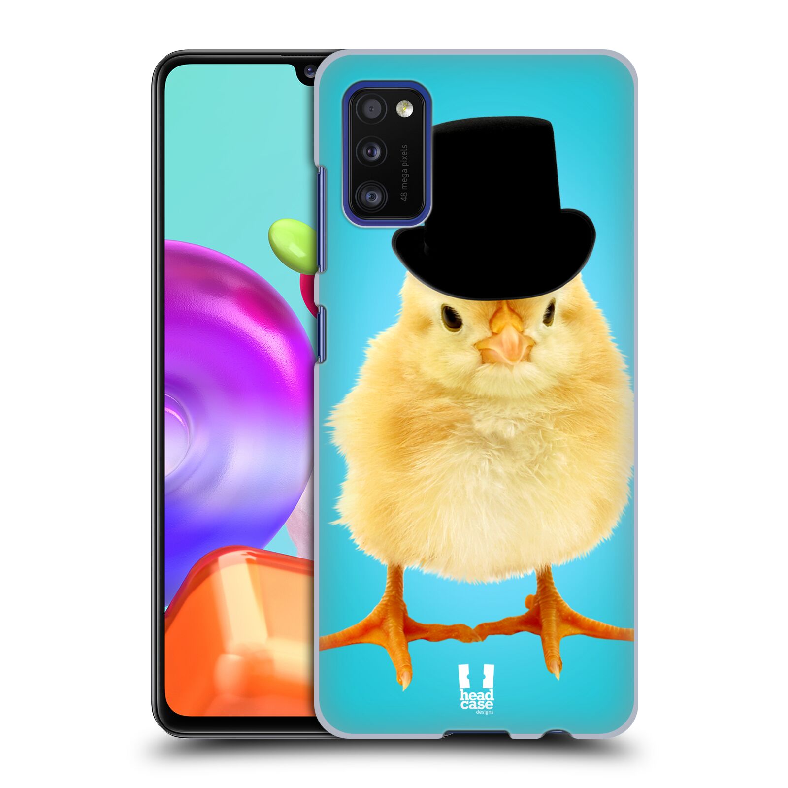 Zadní kryt na mobil Samsung Galaxy A41 vzor Legrační zvířátka Mr. kuřátko