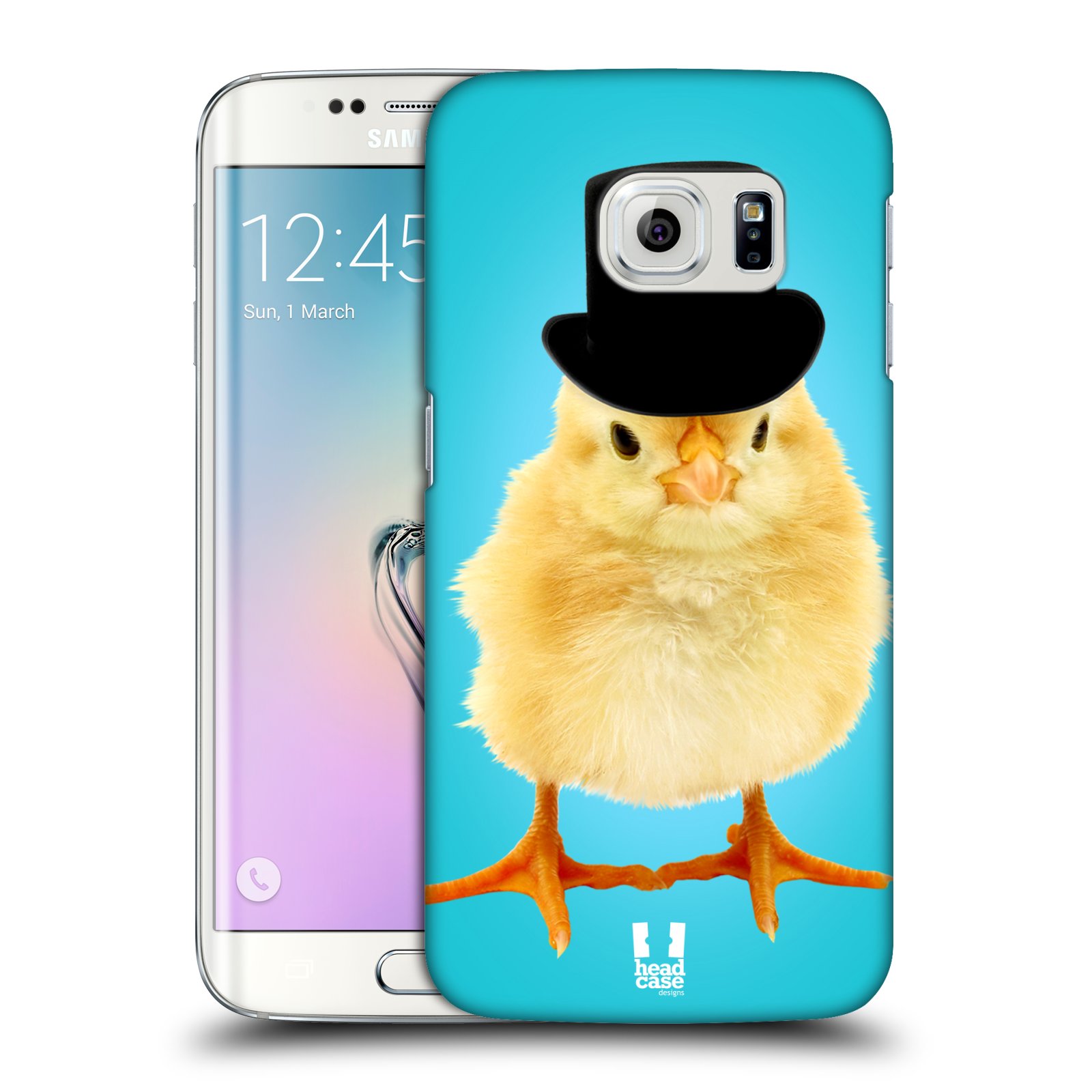 HEAD CASE plastový obal na mobil SAMSUNG Galaxy S6 EDGE (G9250, G925, G925F) vzor Legrační zvířátka Mr. kuřátko