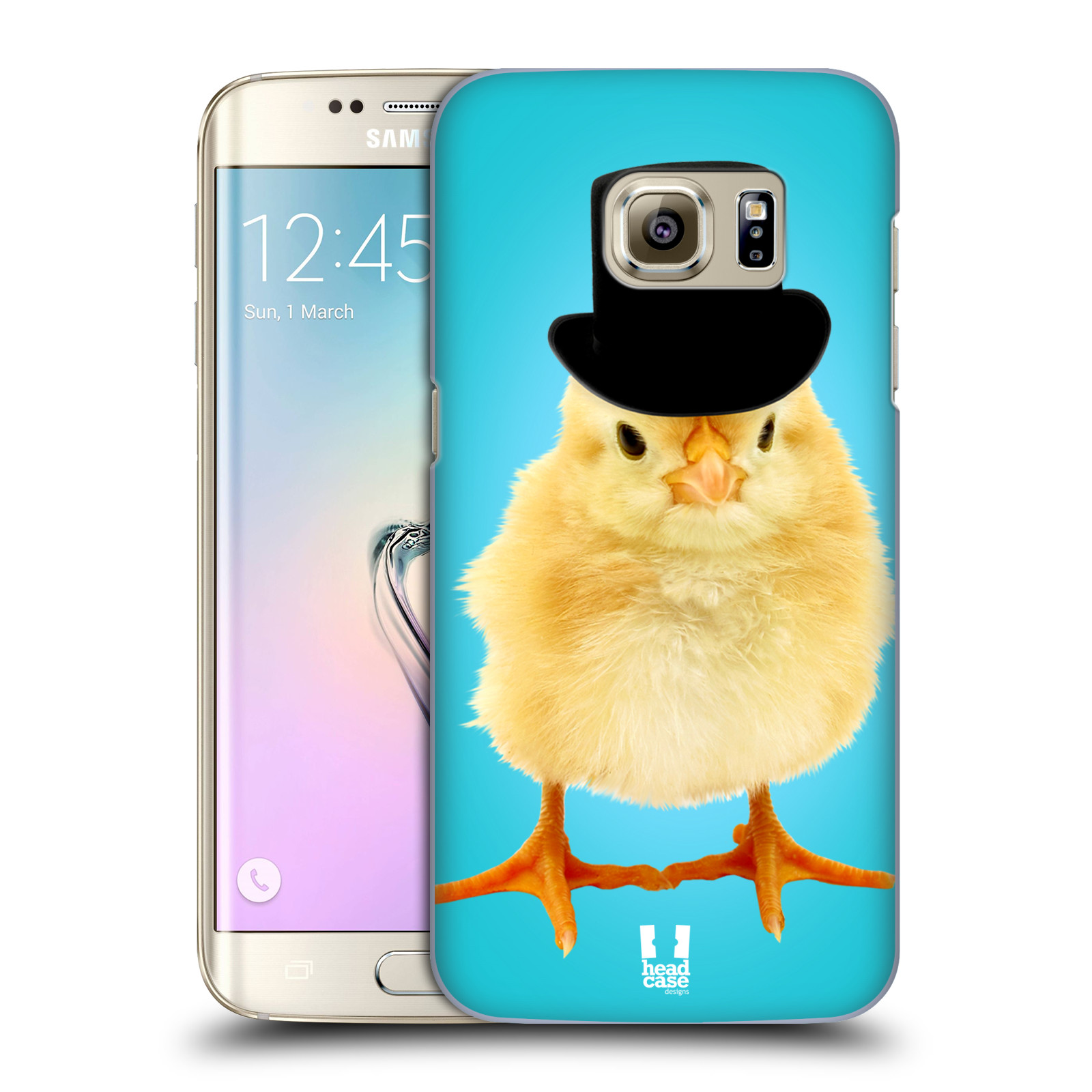 HEAD CASE plastový obal na mobil SAMSUNG GALAXY S7 EDGE vzor Legrační zvířátka Mr. kuřátko