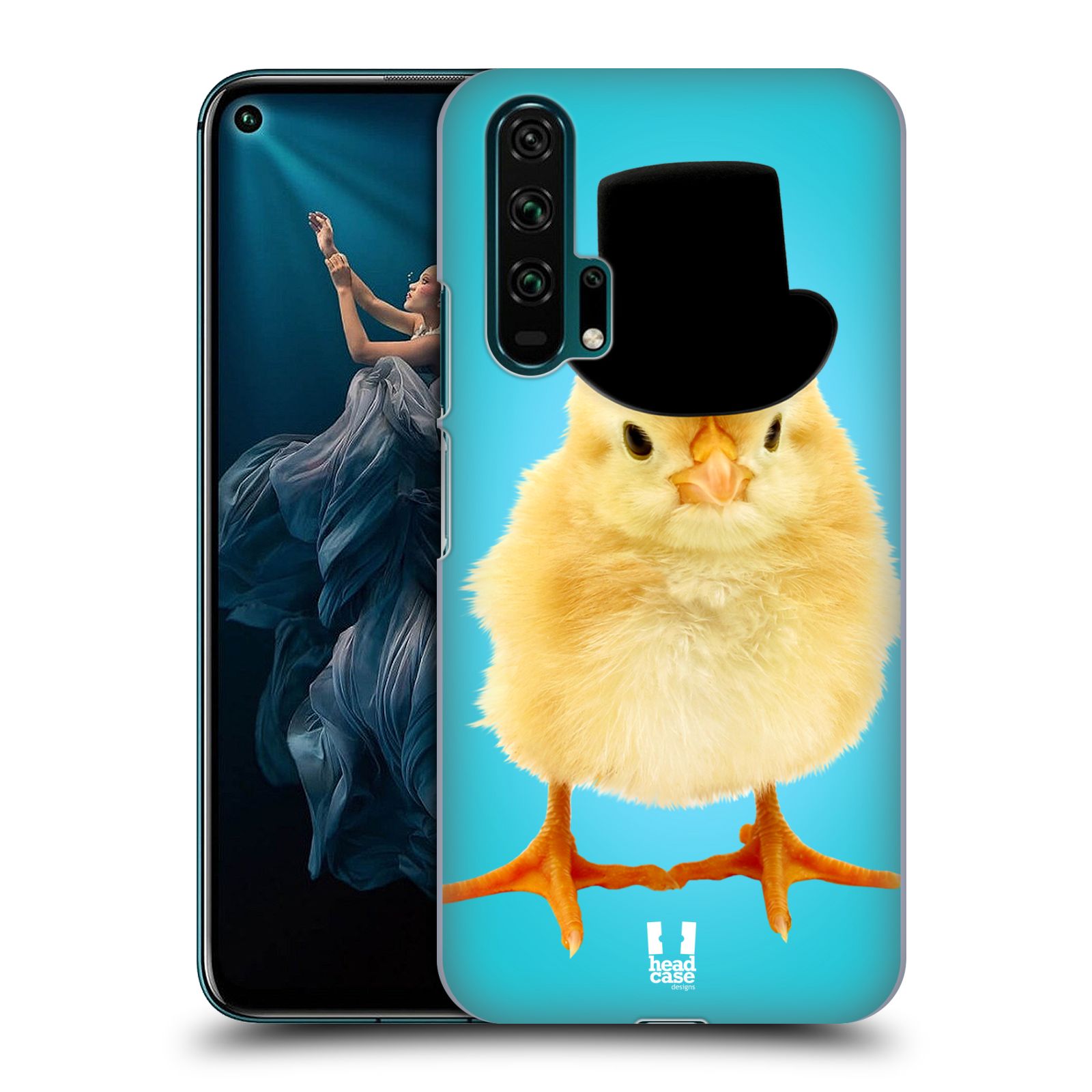 Pouzdro na mobil Honor 20 PRO - HEAD CASE - vzor Legrační zvířátka Mr. kuřátko