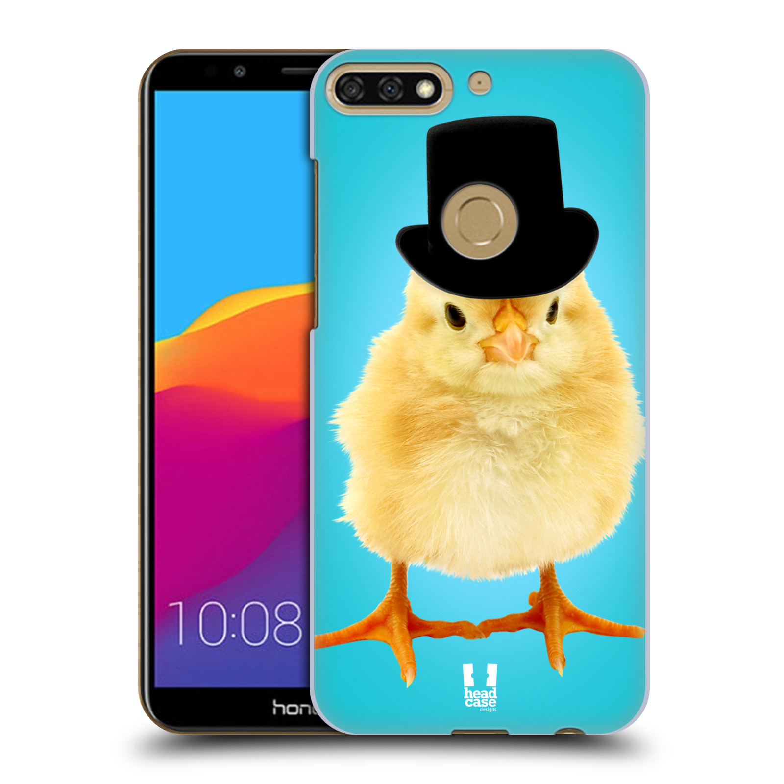 HEAD CASE plastový obal na mobil Honor 7c vzor Legrační zvířátka Mr. kuřátko