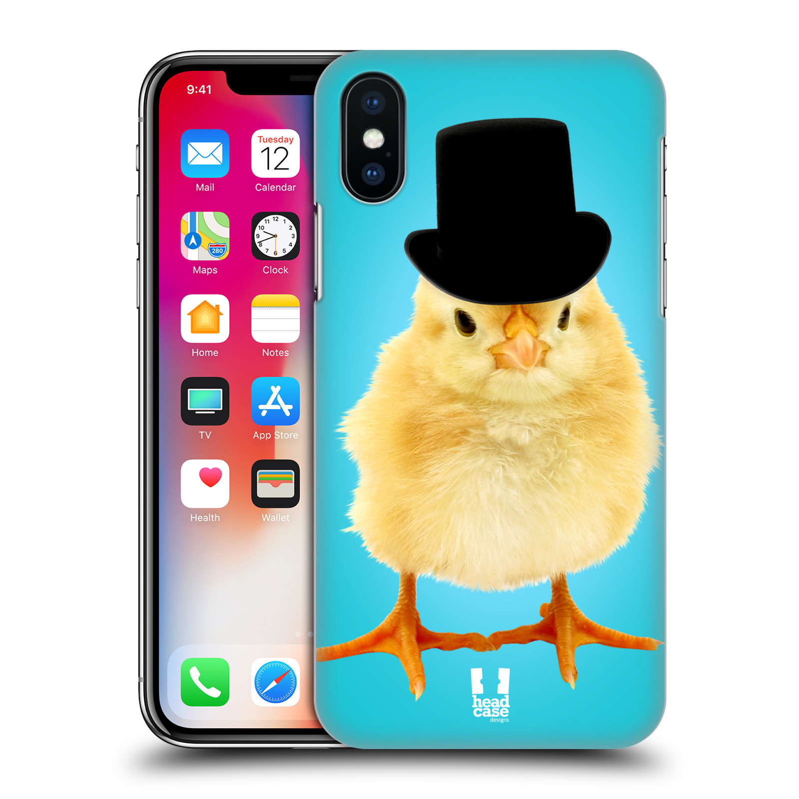 HEAD CASE plastový obal na mobil Apple Iphone X / XS vzor Legrační zvířátka Mr. kuřátko