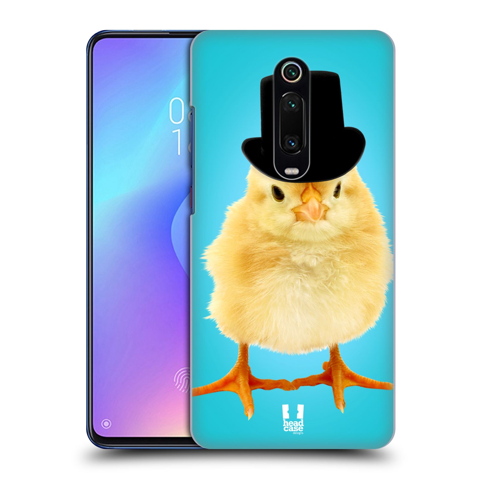 Pouzdro na mobil Xiaomi Mi 9T PRO - HEAD CASE - vzor Legrační zvířátka Mr. kuřátko