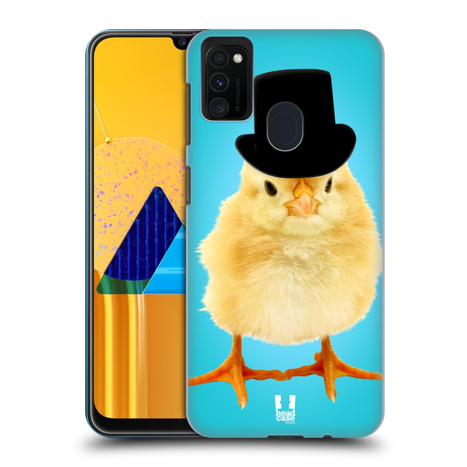 Zadní kryt na mobil Samsung Galaxy M21 vzor Legrační zvířátka Mr. kuřátko
