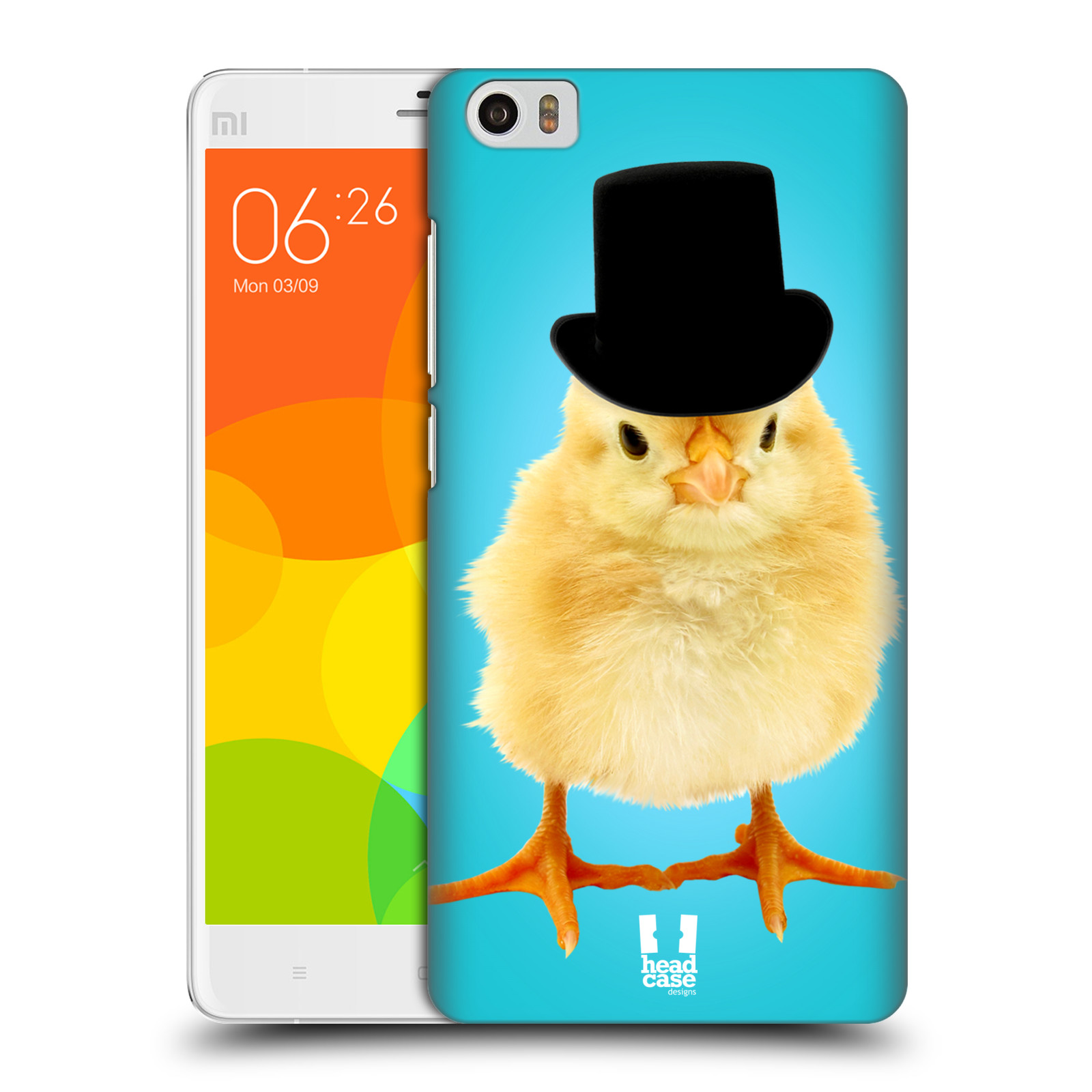 HEAD CASE pevný plastový obal na mobil XIAOMI Mi Note vzor Legrační zvířátka Mr. kuřátko