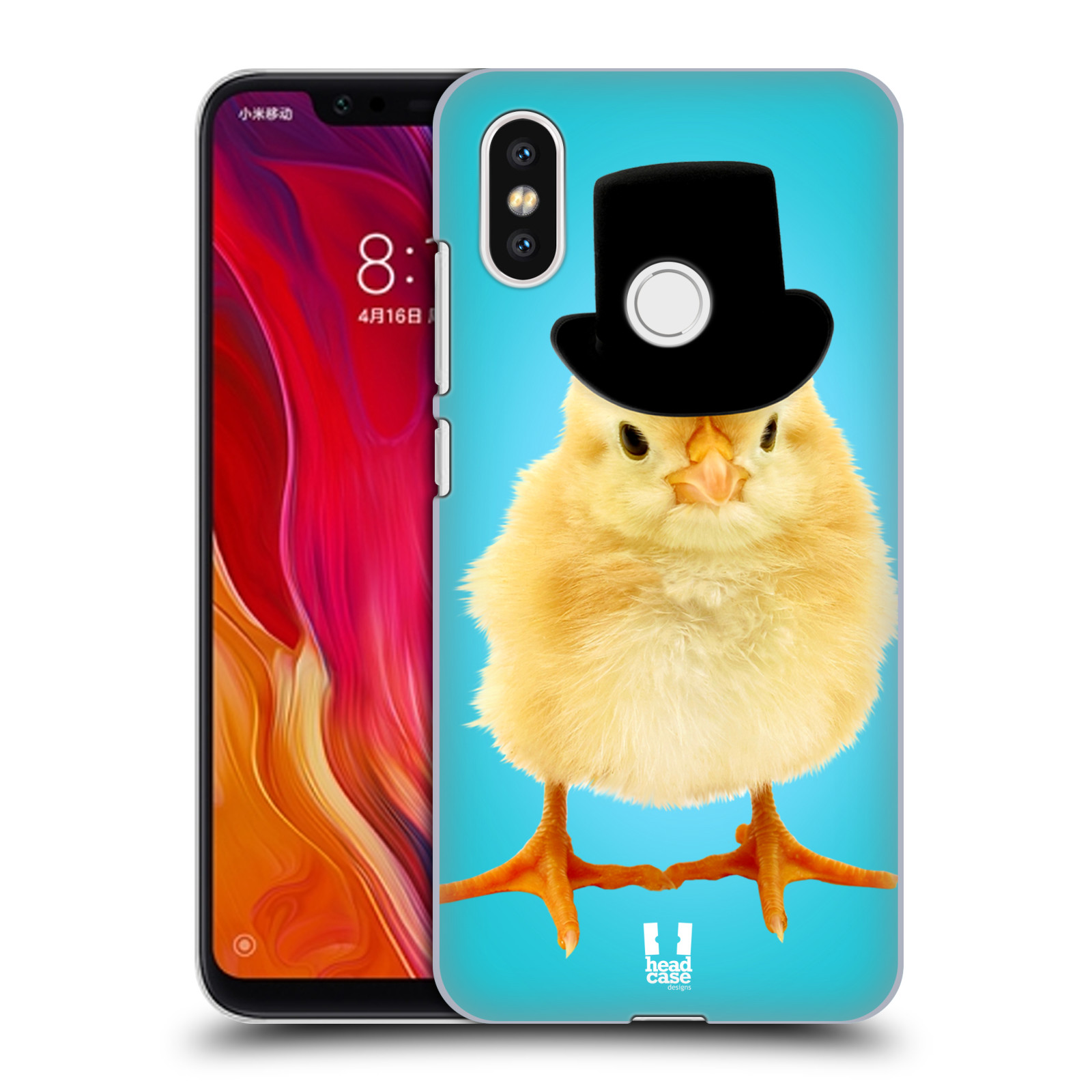 HEAD CASE plastový obal na mobil Xiaomi Mi 8 vzor Legrační zvířátka Mr. kuřátko