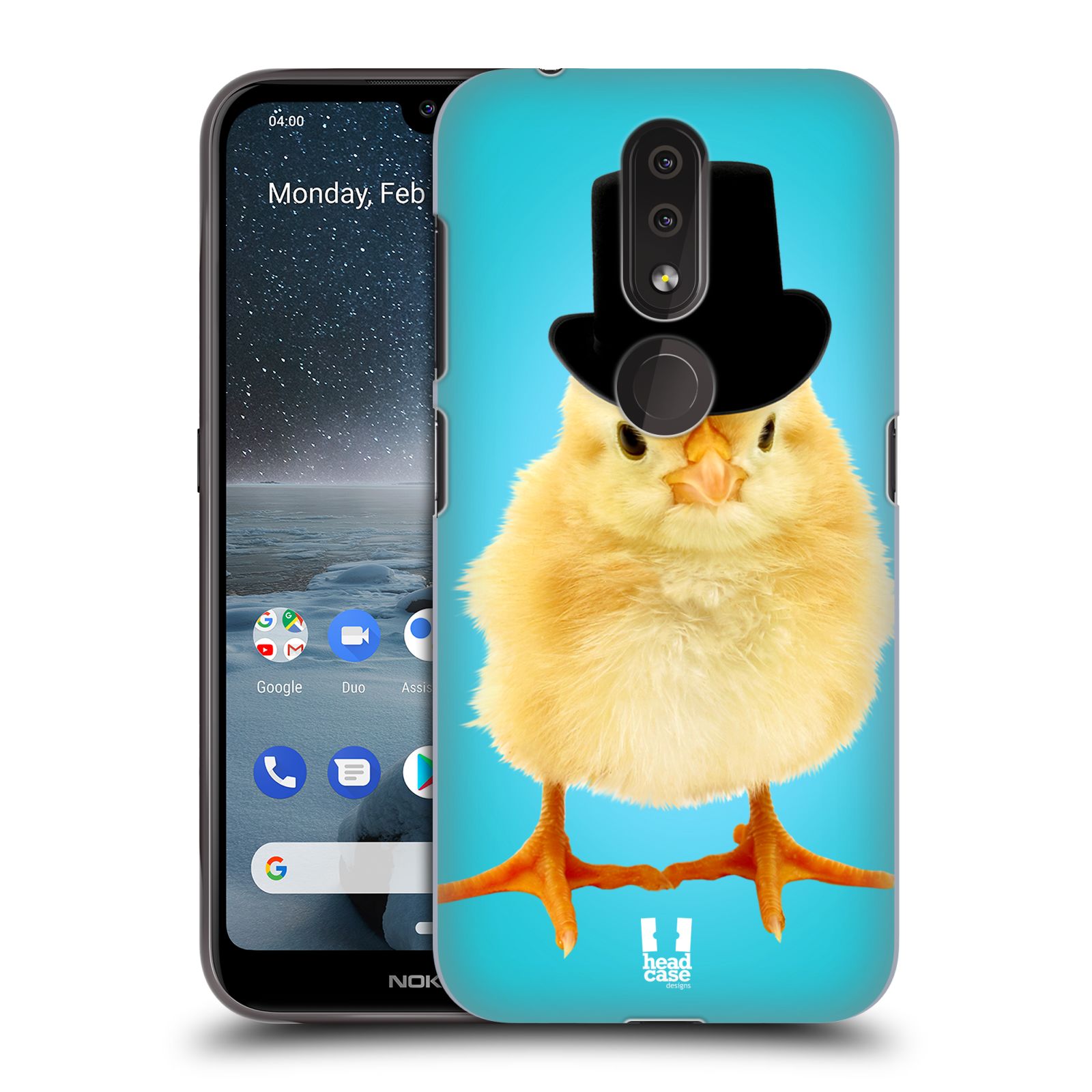 Pouzdro na mobil Nokia 4.2 - HEAD CASE - vzor Legrační zvířátka Mr. kuřátko