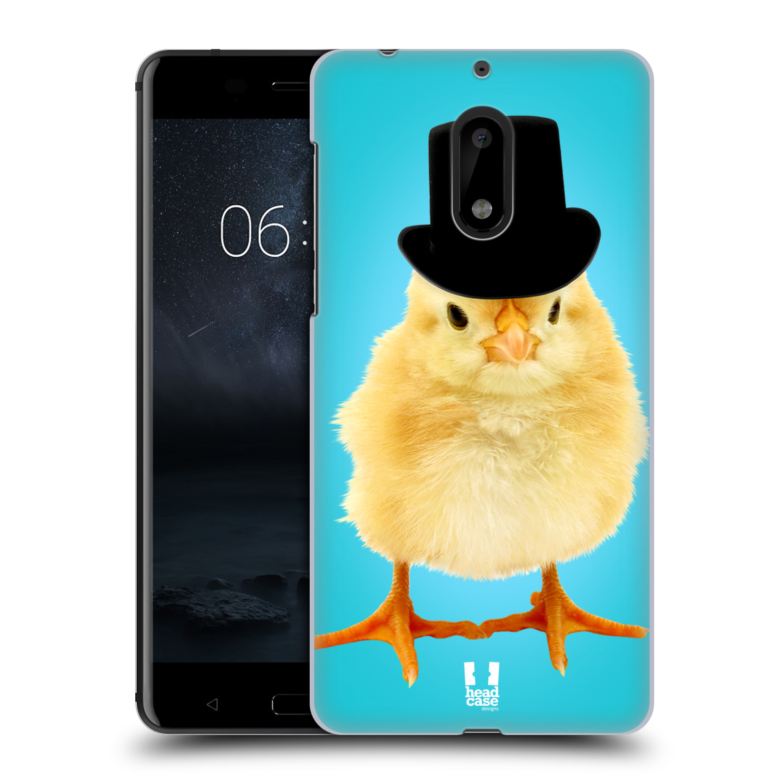 HEAD CASE plastový obal na mobil Nokia 6 vzor Legrační zvířátka Mr. kuřátko