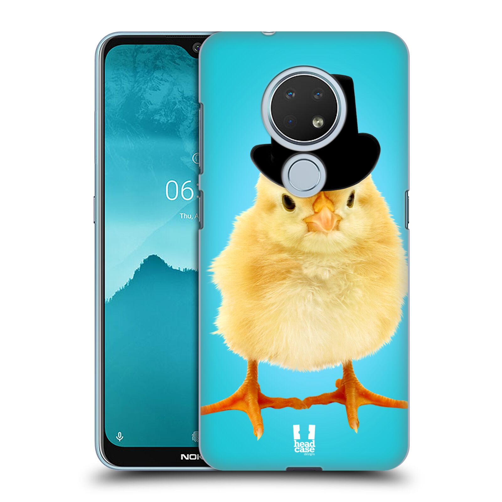 Pouzdro na mobil Nokia 6.2 - HEAD CASE - vzor Legrační zvířátka Mr. kuřátko