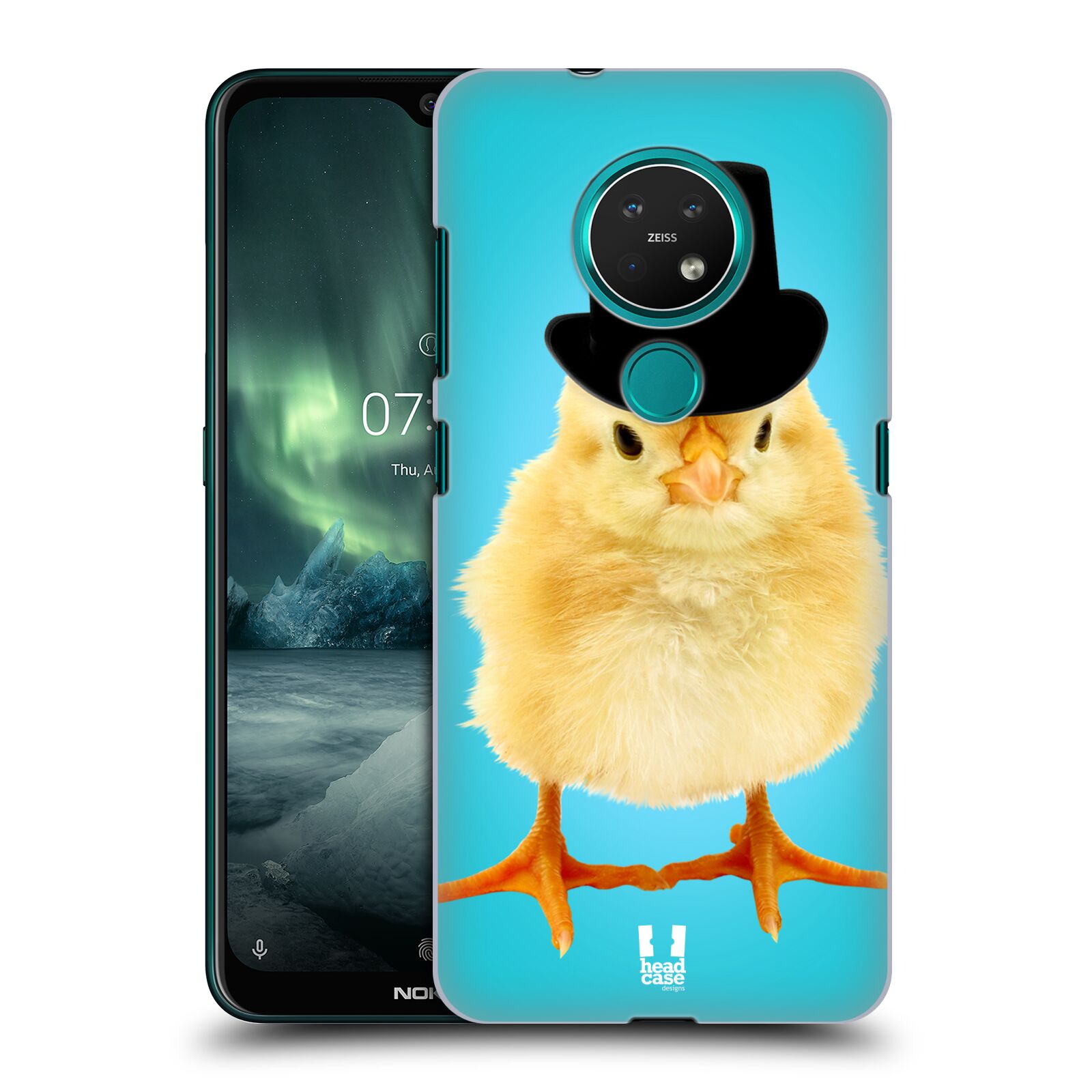 Pouzdro na mobil NOKIA 7.2 - HEAD CASE - vzor Legrační zvířátka Mr. kuřátko