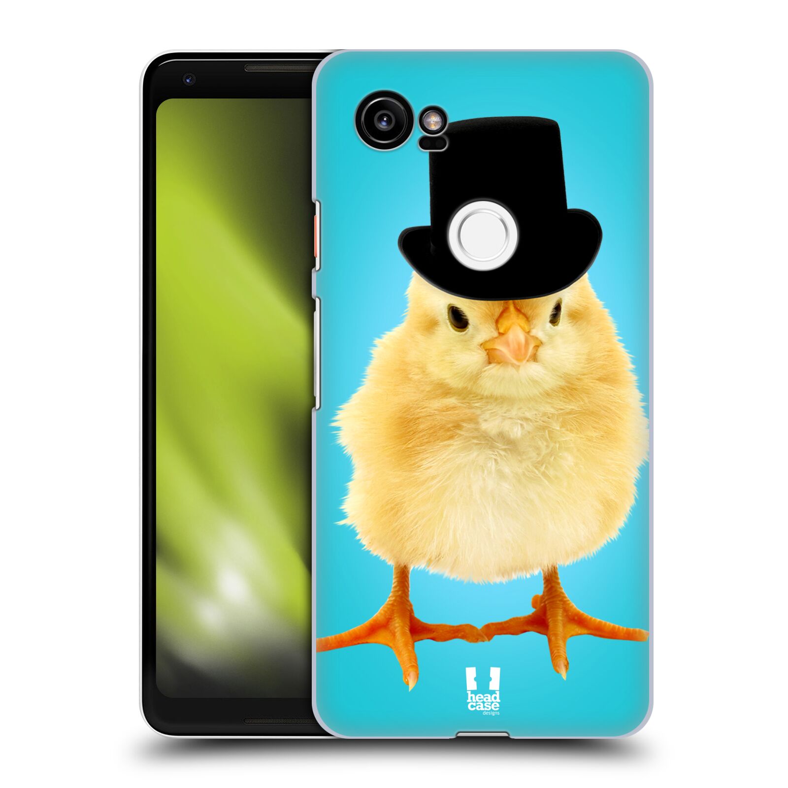 HEAD CASE plastový obal na mobil Google Pixel 2 XL vzor Legrační zvířátka Mr. kuřátko