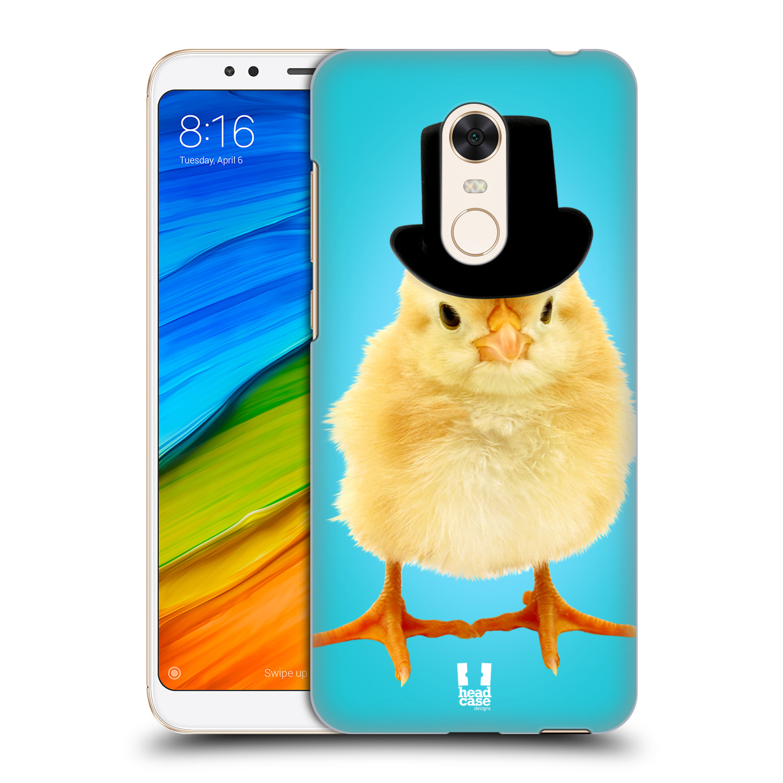 HEAD CASE plastový obal na mobil Xiaomi Redmi 5 PLUS vzor Legrační zvířátka Mr. kuřátko