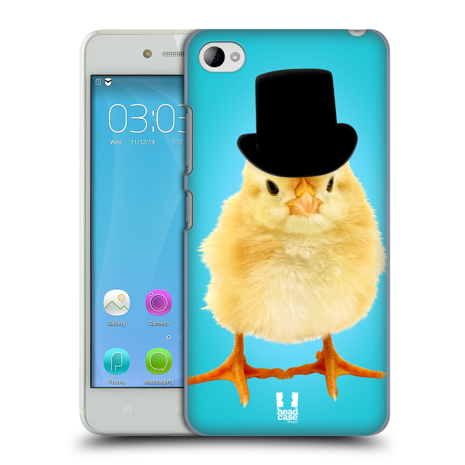 HEAD CASE pevný plastový obal na mobil LENOVO S90 vzor Legrační zvířátka Mr. kuřátko