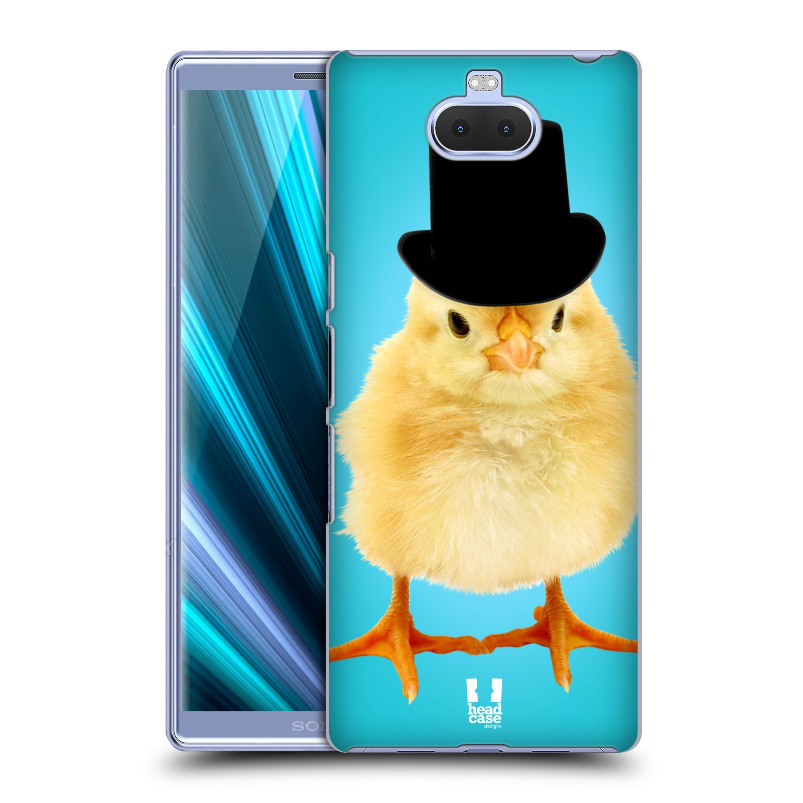 Pouzdro na mobil Sony Xperia 10 - Head Case - vzor Legrační zvířátka Mr. kuřátko