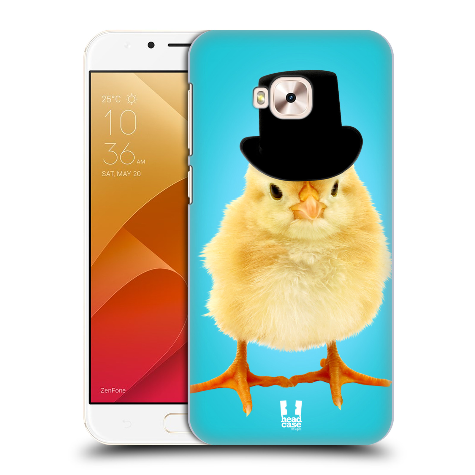 HEAD CASE plastový obal na mobil Asus Zenfone 4 Selfie Pro ZD552KL vzor Legrační zvířátka Mr. kuřátko