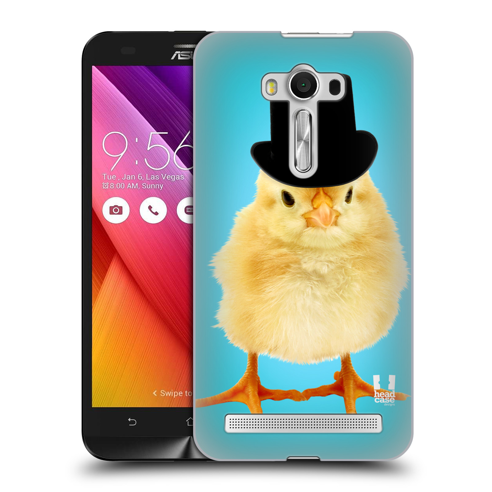 HEAD CASE plastový obal na mobil Asus Zenfone 2 LASER (5,5 displej ZE550KL) vzor Legrační zvířátka Mr. kuřátko
