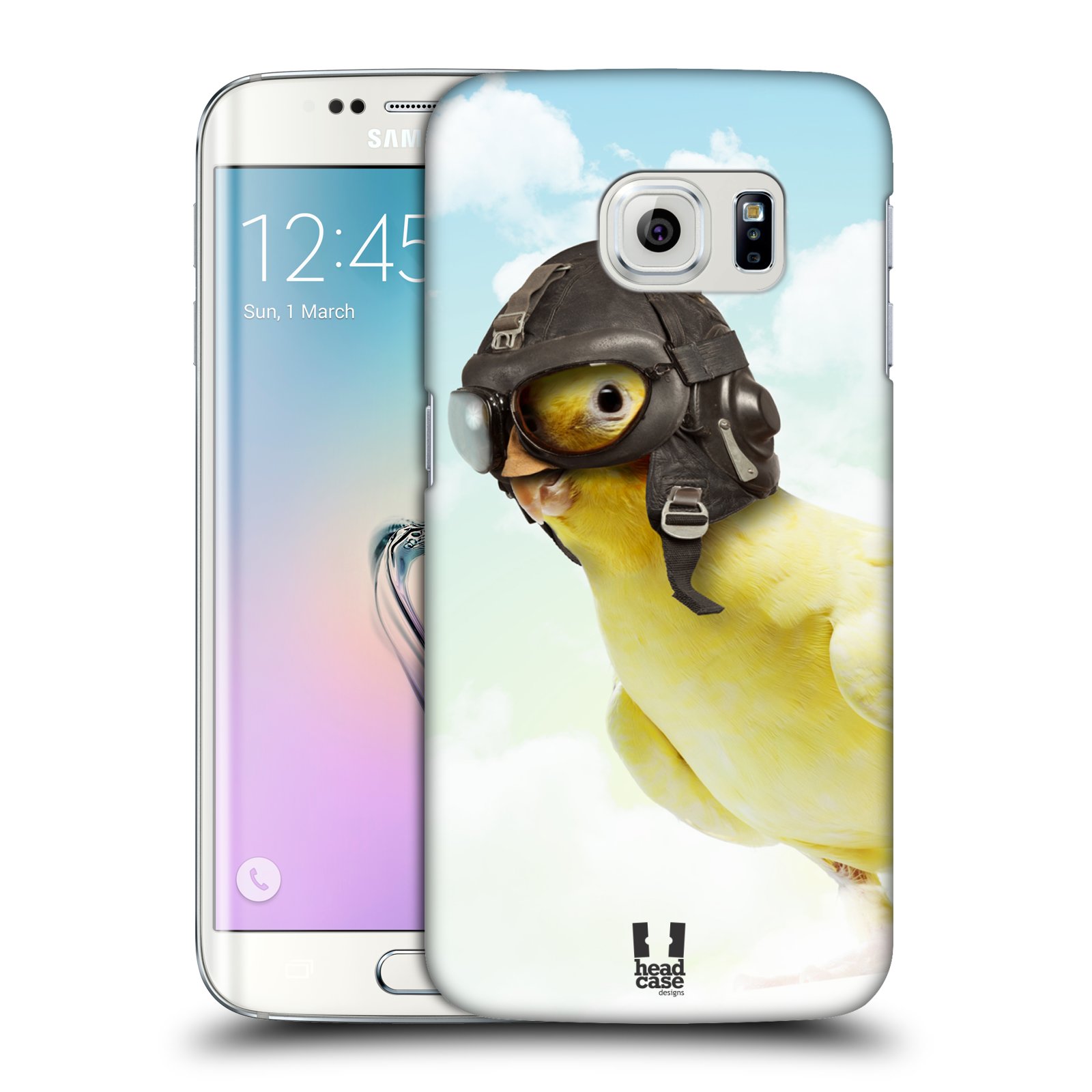 HEAD CASE plastový obal na mobil SAMSUNG Galaxy S6 EDGE (G9250, G925, G925F) vzor Legrační zvířátka ptáček letec
