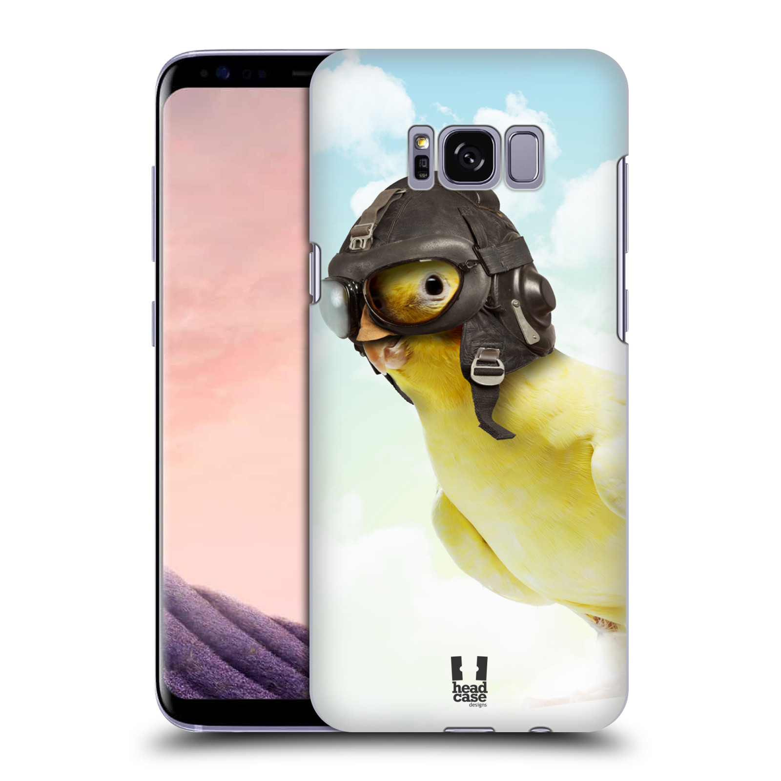 HEAD CASE plastový obal na mobil Samsung Galaxy S8 vzor Legrační zvířátka ptáček letec
