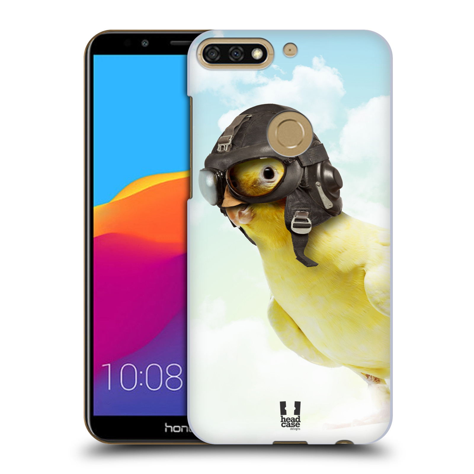 HEAD CASE plastový obal na mobil Honor 7c vzor Legrační zvířátka ptáček letec