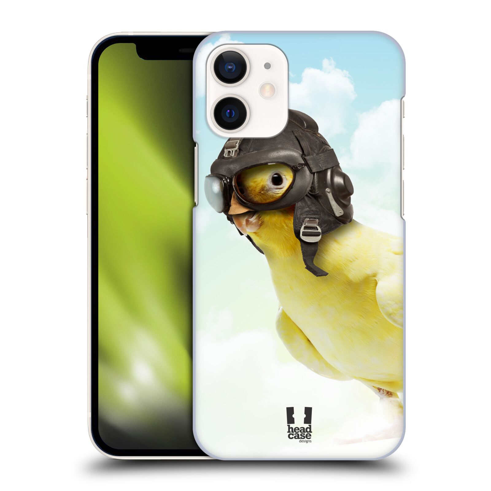 Plastový obal na mobil Apple Iphone 12 MINI vzor Legrační zvířátka ptáček letec
