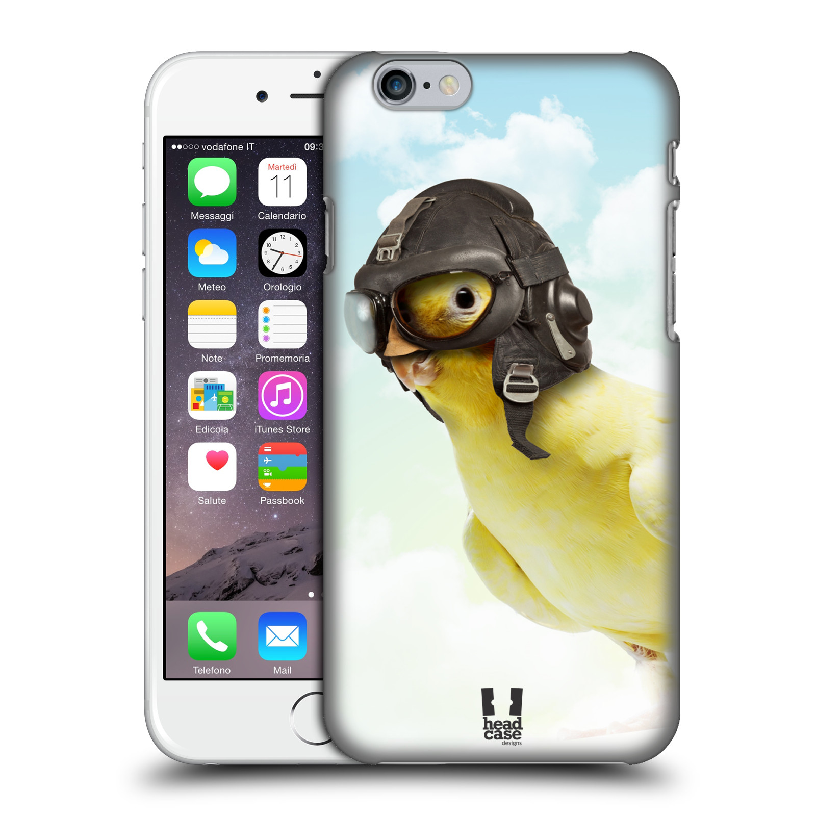 Plastové pouzdro pro mobil Apple Iphone 6/6S vzor Legrační zvířátka ptáček letec