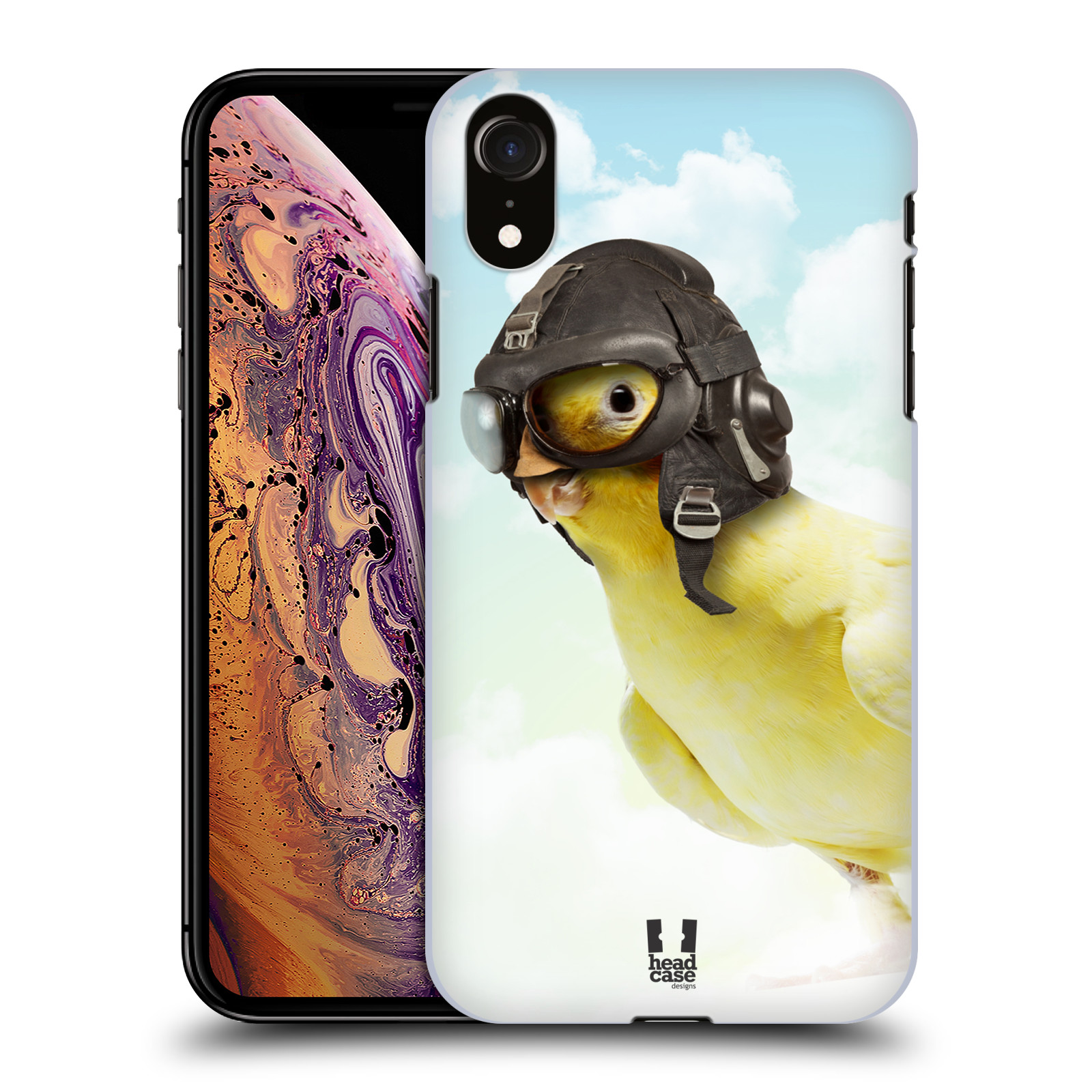 HEAD CASE plastový obal na mobil Apple Iphone XR vzor Legrační zvířátka ptáček letec