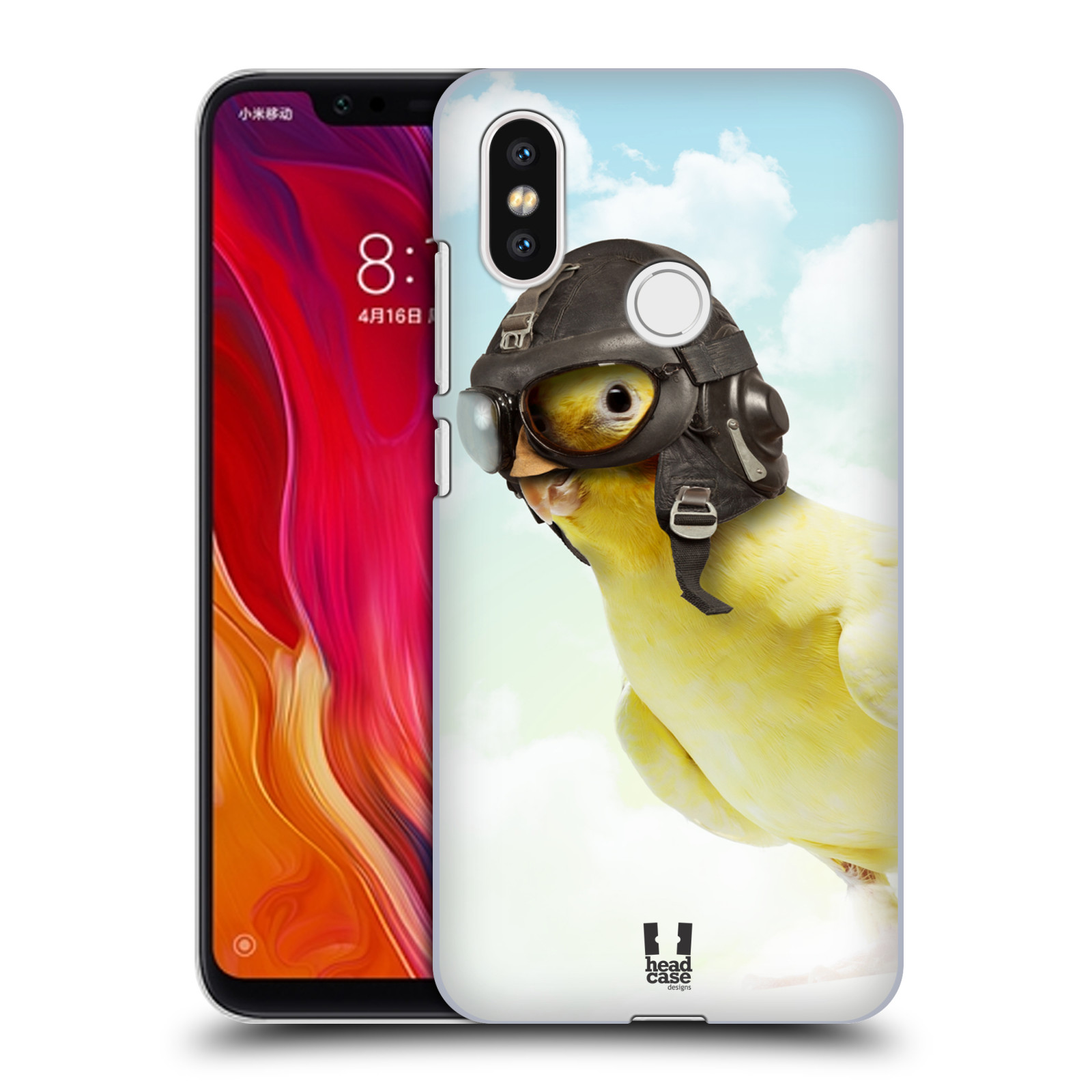 HEAD CASE plastový obal na mobil Xiaomi Mi 8 vzor Legrační zvířátka ptáček letec