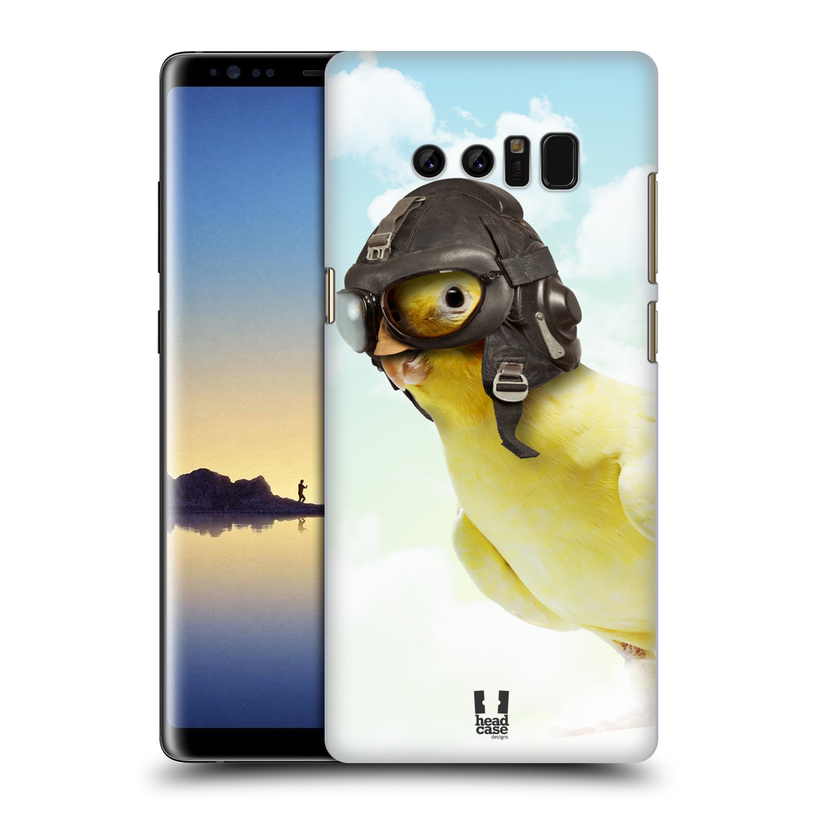 HEAD CASE plastový obal na mobil Samsung Galaxy Note 8 vzor Legrační zvířátka ptáček letec