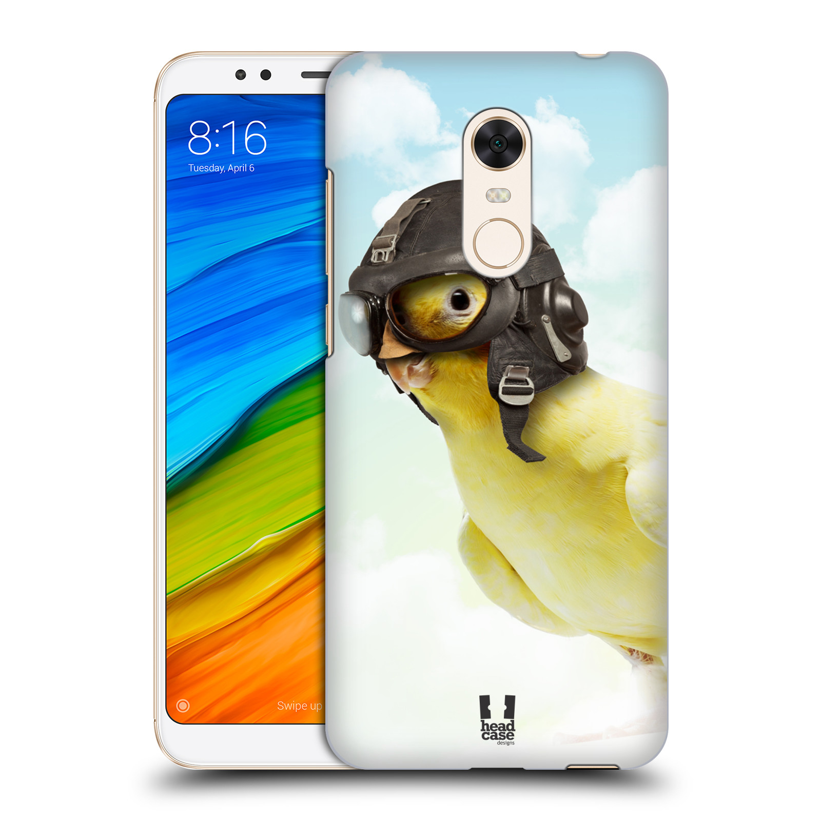 HEAD CASE plastový obal na mobil Xiaomi Redmi 5 PLUS vzor Legrační zvířátka ptáček letec