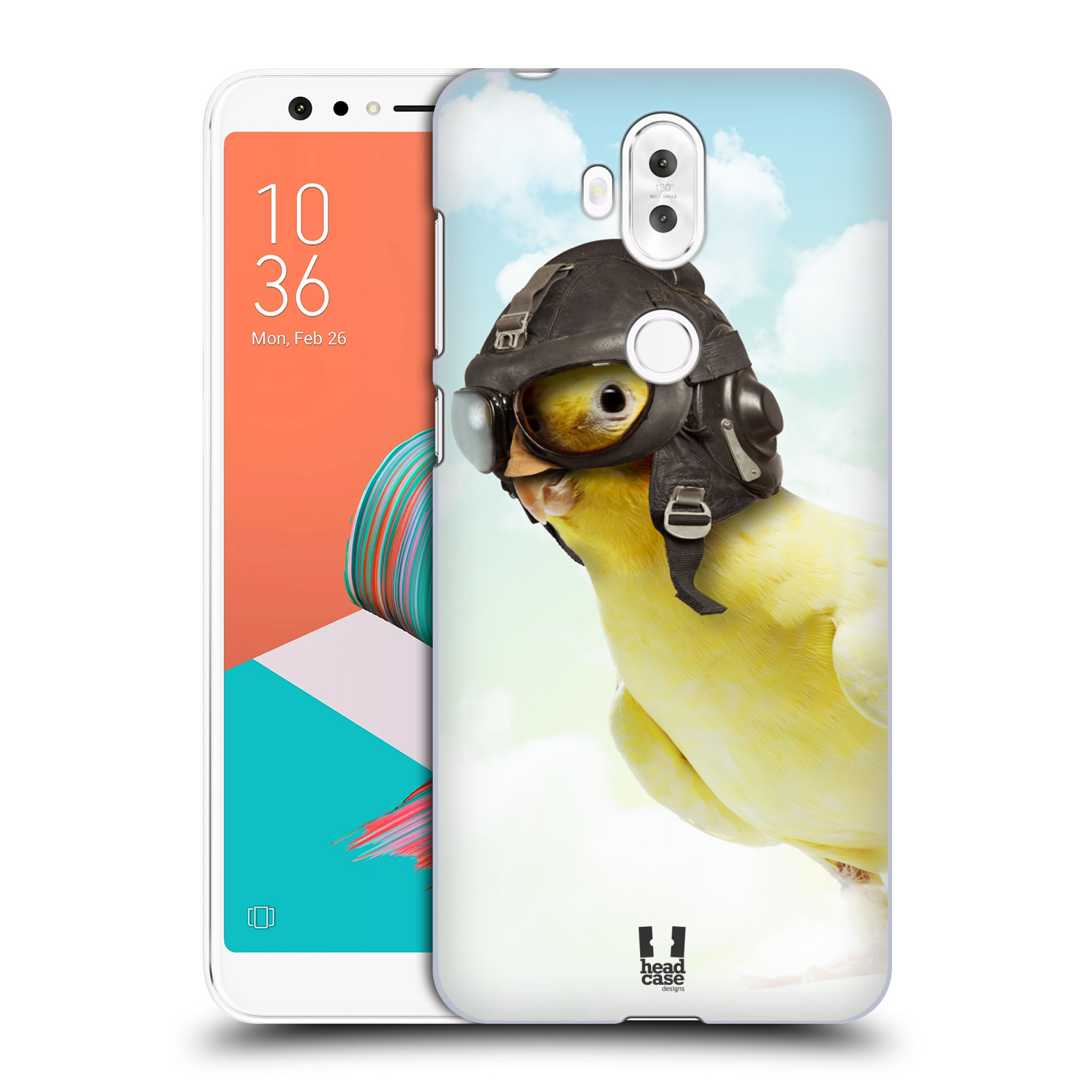 HEAD CASE plastový obal na mobil Asus Zenfone 5 LITE ZC600KL vzor Legrační zvířátka ptáček letec
