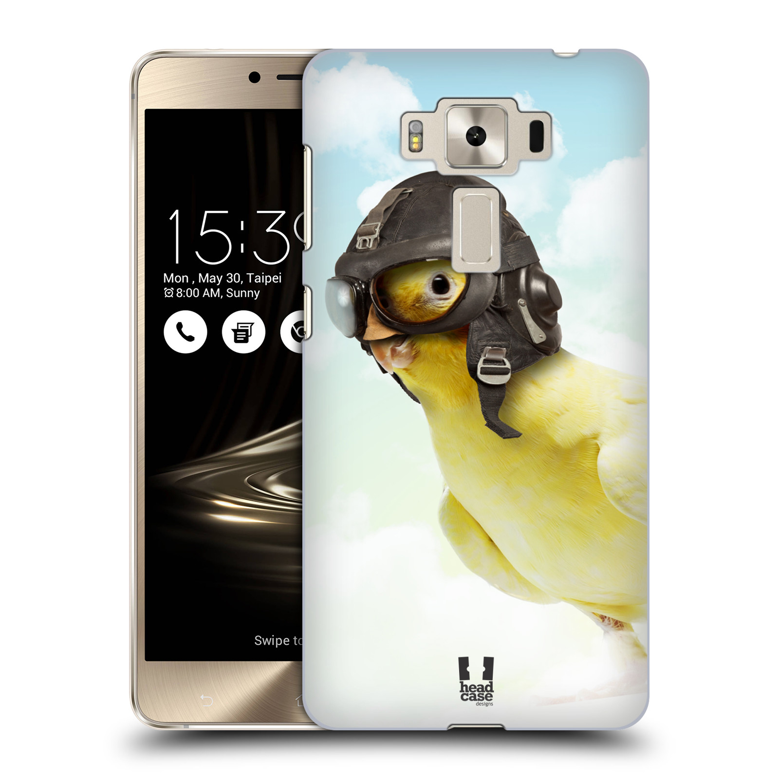 HEAD CASE plastový obal na mobil Asus Zenfone 3 DELUXE ZS550KL vzor Legrační zvířátka ptáček letec