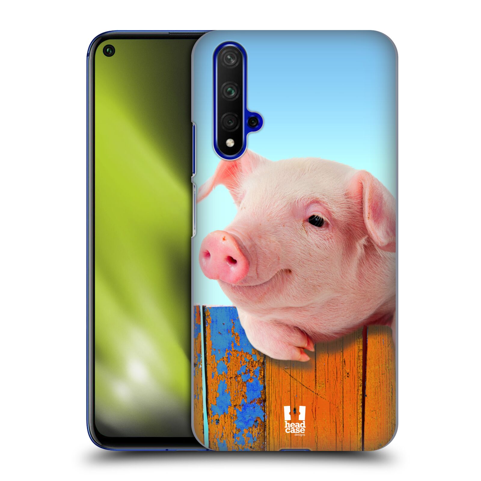 Pouzdro na mobil Honor 20 - HEAD CASE - vzor Legrační zvířátka prasátko růžová