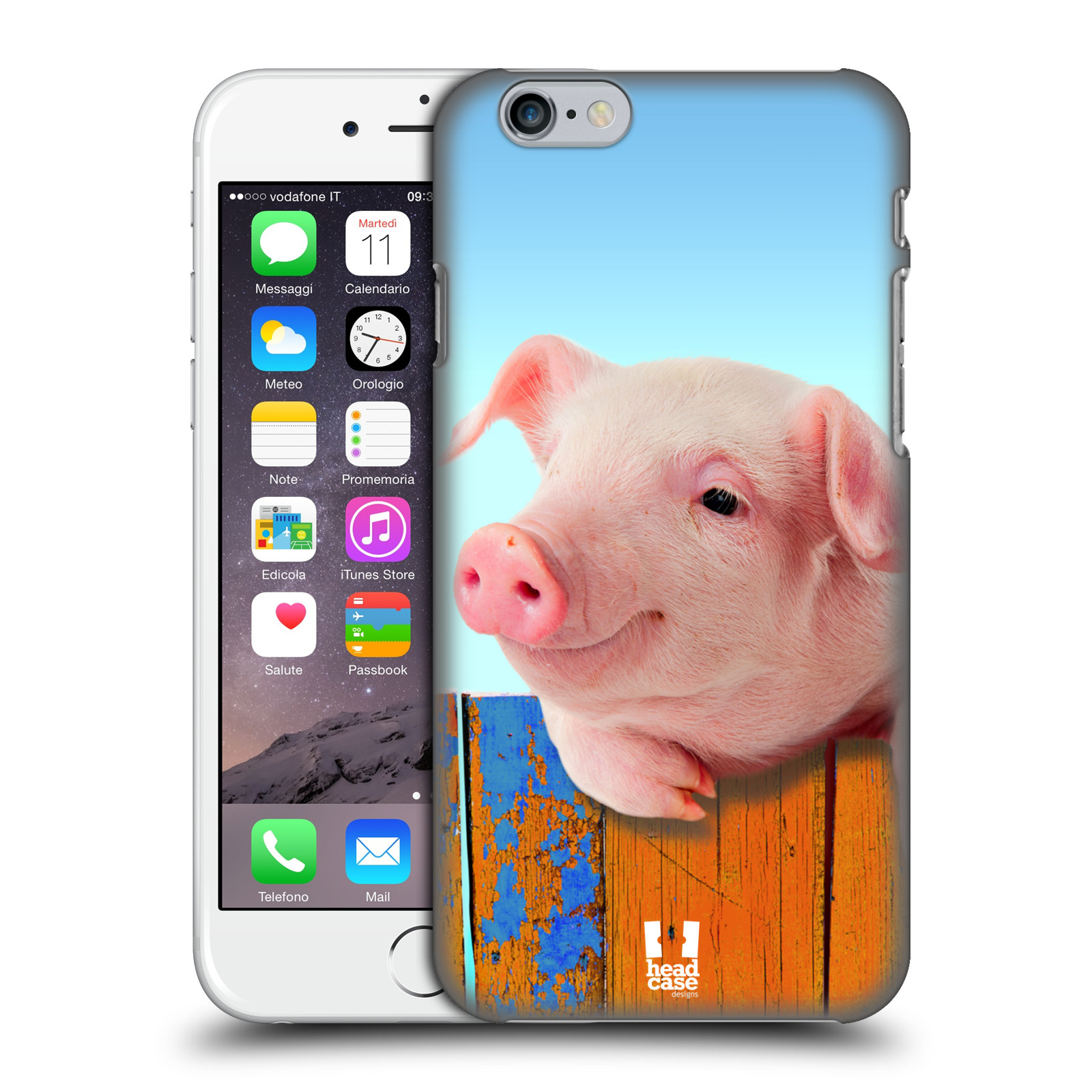 Plastové pouzdro pro mobil Apple Iphone 6/6S vzor Legrační zvířátka prasátko růžová