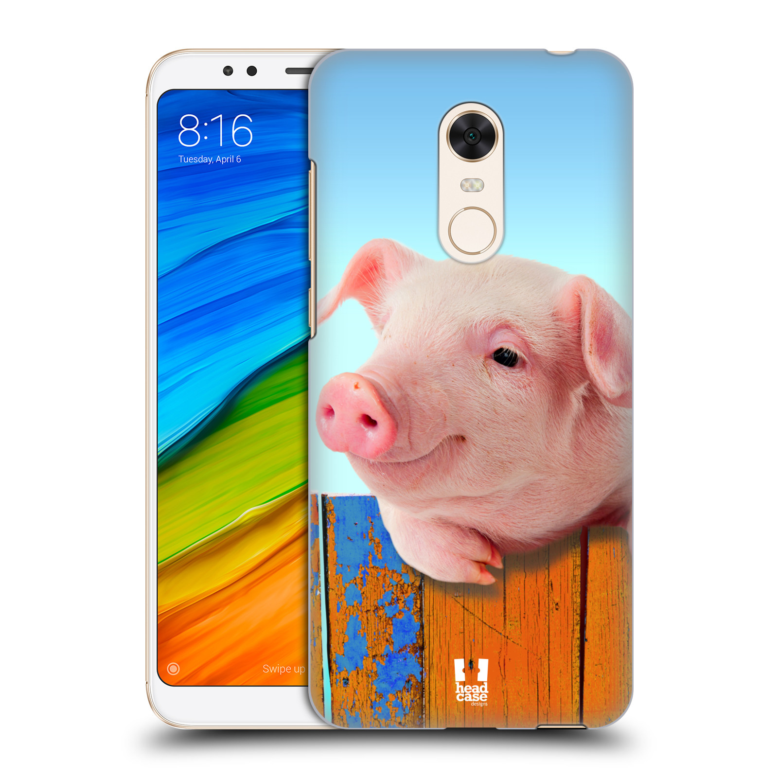 HEAD CASE plastový obal na mobil Xiaomi Redmi 5 PLUS vzor Legrační zvířátka prasátko růžová