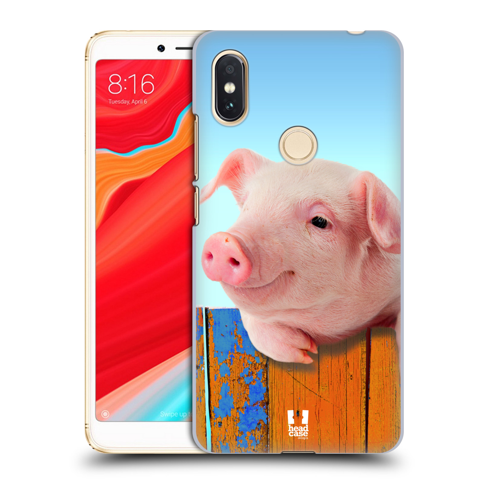 HEAD CASE plastový obal na mobil Xiaomi Redmi S2 vzor Legrační zvířátka prasátko růžová