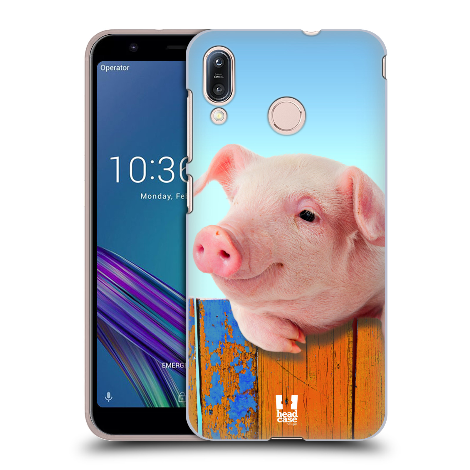 Pouzdro na mobil Asus Zenfone Max M1 (ZB555KL) - HEAD CASE - vzor Legrační zvířátka prasátko růžová