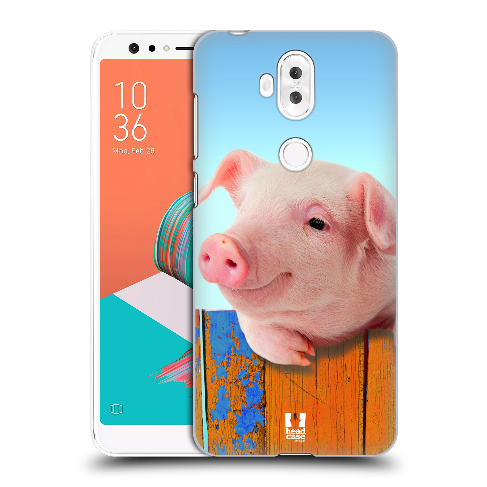 HEAD CASE plastový obal na mobil Asus Zenfone 5 LITE ZC600KL vzor Legrační zvířátka prasátko růžová